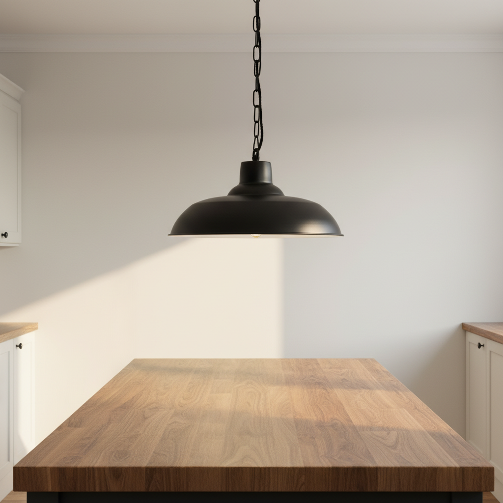 amos-lighting-Soho-Lighting-Portland-Reclaimed-Style-Pendant-Light-Matt-Black-Kitchen-Island