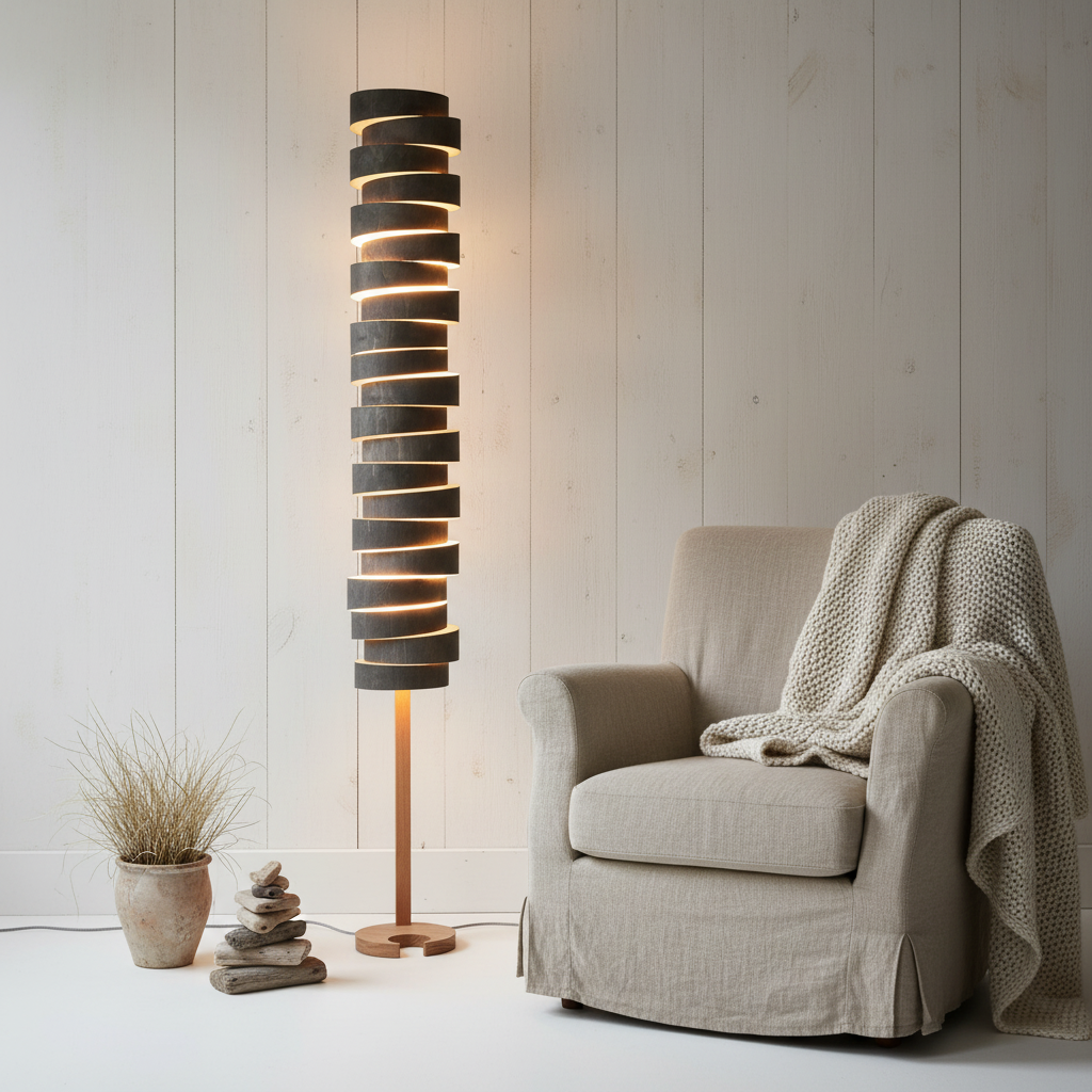 amos-lighting-Stuart-Lamble-Wrap-Floor-Lamp-Natural-Plywood-Rings-Cornish-Coastal-Living-Room