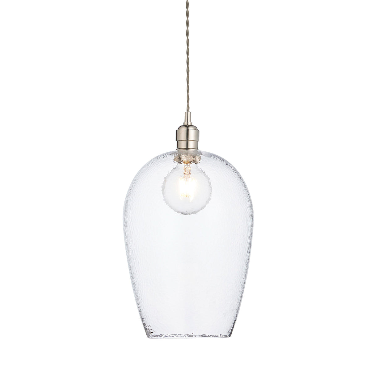 Amos Lucid Large Pendant Dimpled Glass – from Amos Lighting + Home