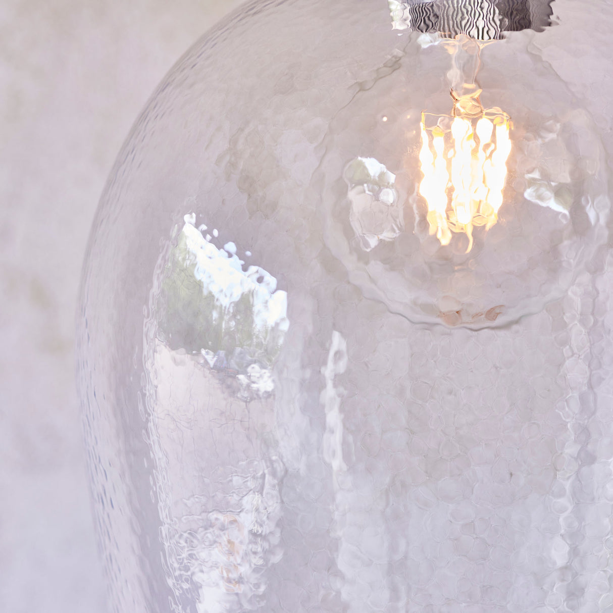 Amos Lucid Large Pendant Dimpled Glass – from Amos Lighting + Home