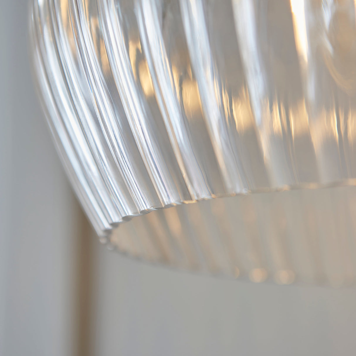 Amos Lucid Medium Pendant Ribbed Glass – from Amos Lighting + Home