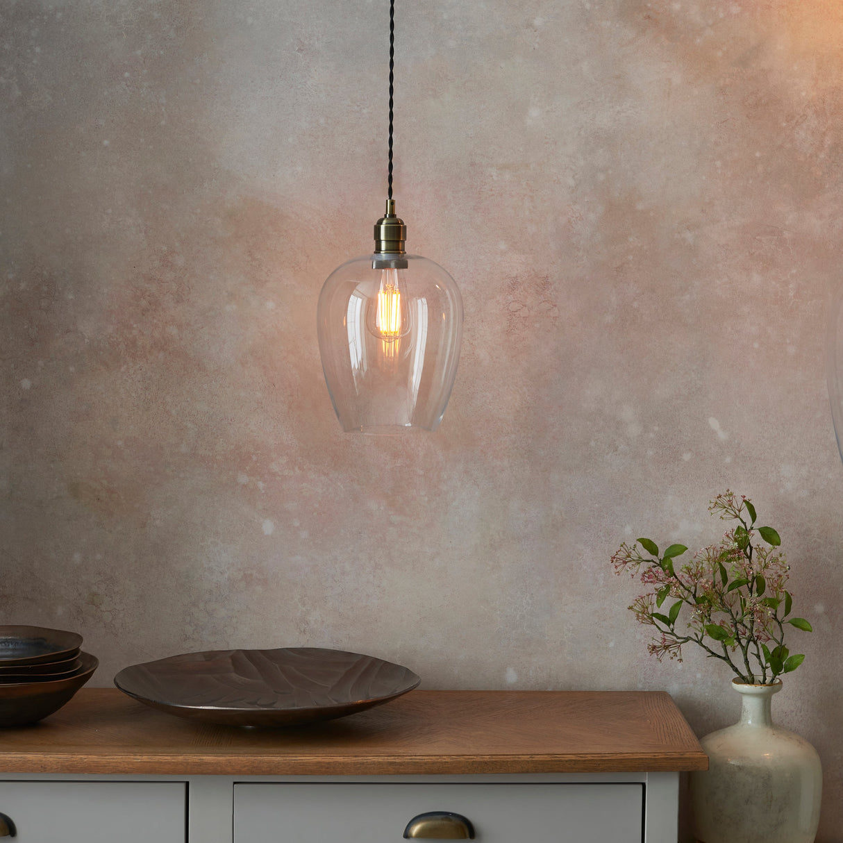 Amos Lucid Pendant Antique Brass – from Amos Lighting + Home
