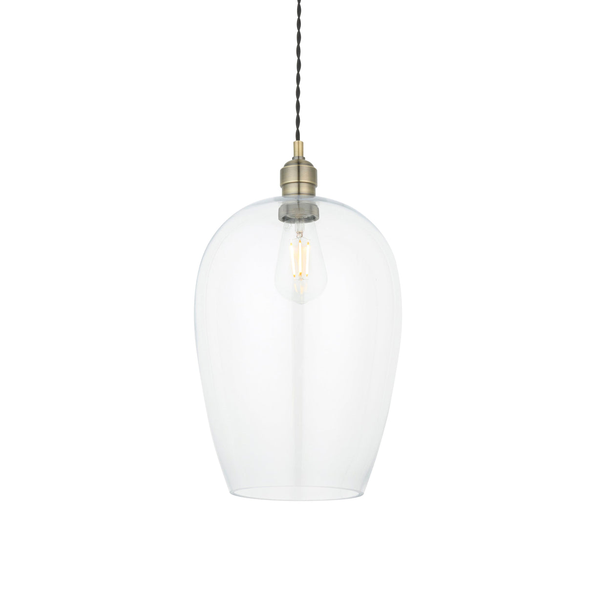 Amos Lucid Pendant Antique Brass Large – from Amos Lighting + Home