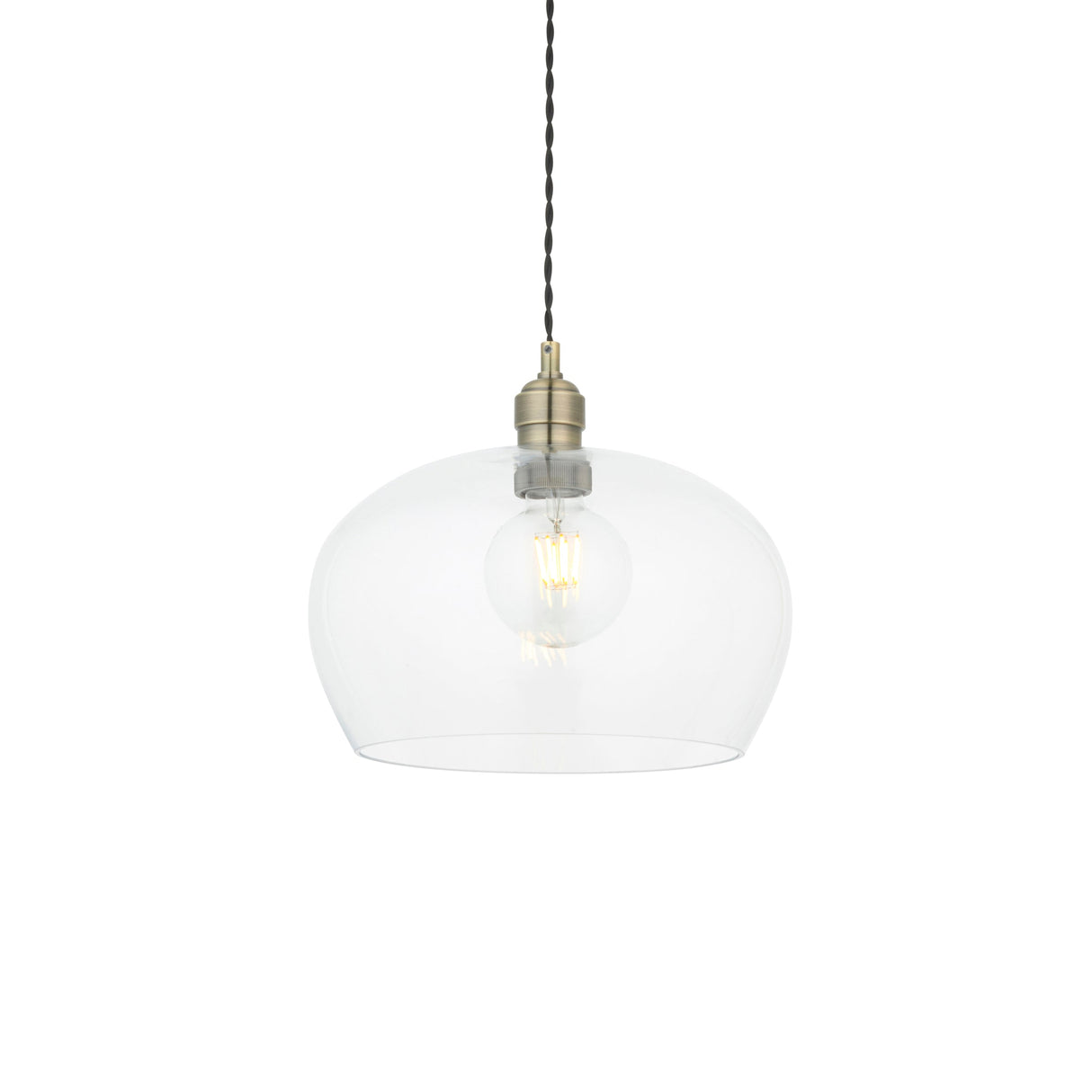 Amos Lucid Pendant Antique Brass Medium – from Amos Lighting + Home