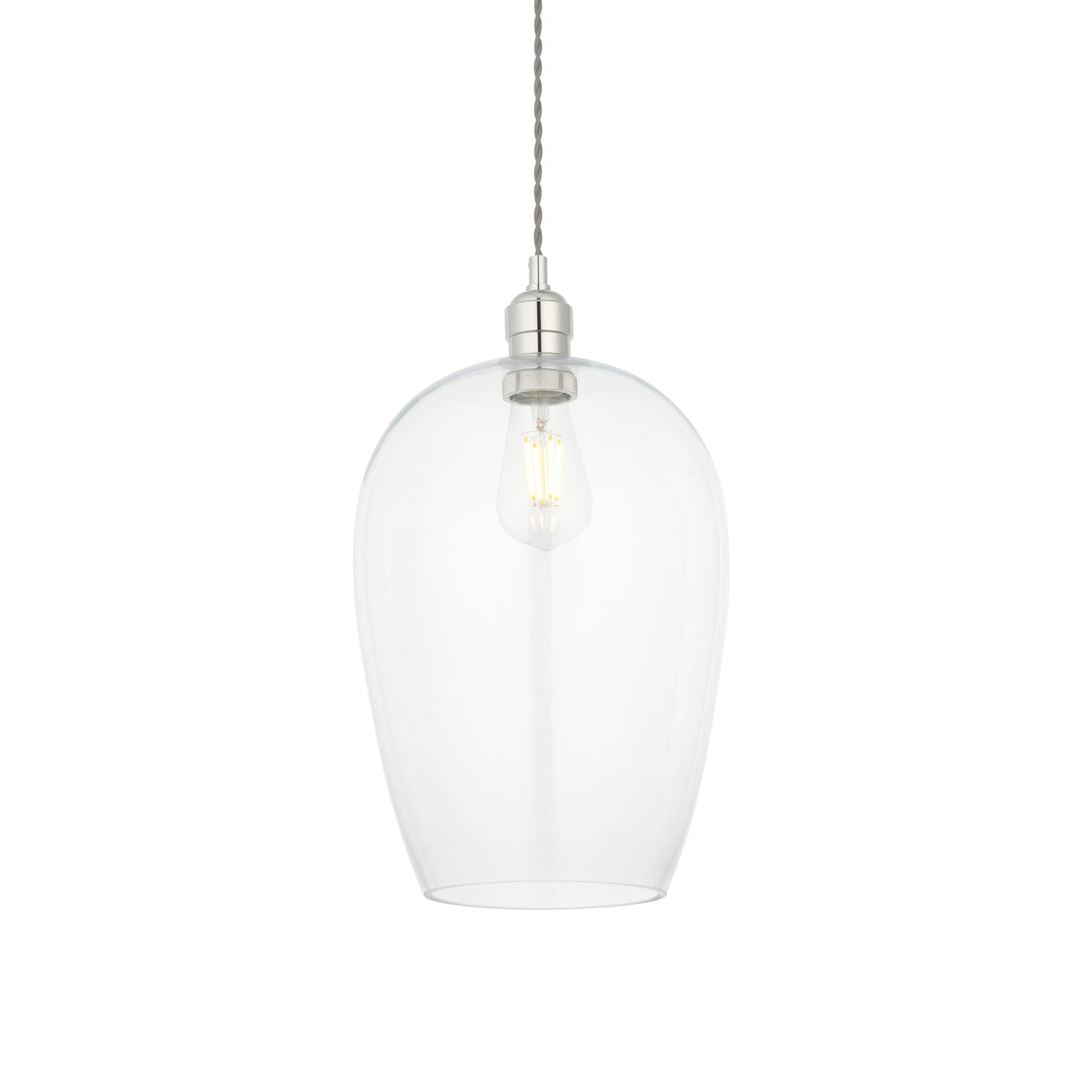 Amos Lucid Pendant Polished Nickel Large – from Amos Lighting + Home