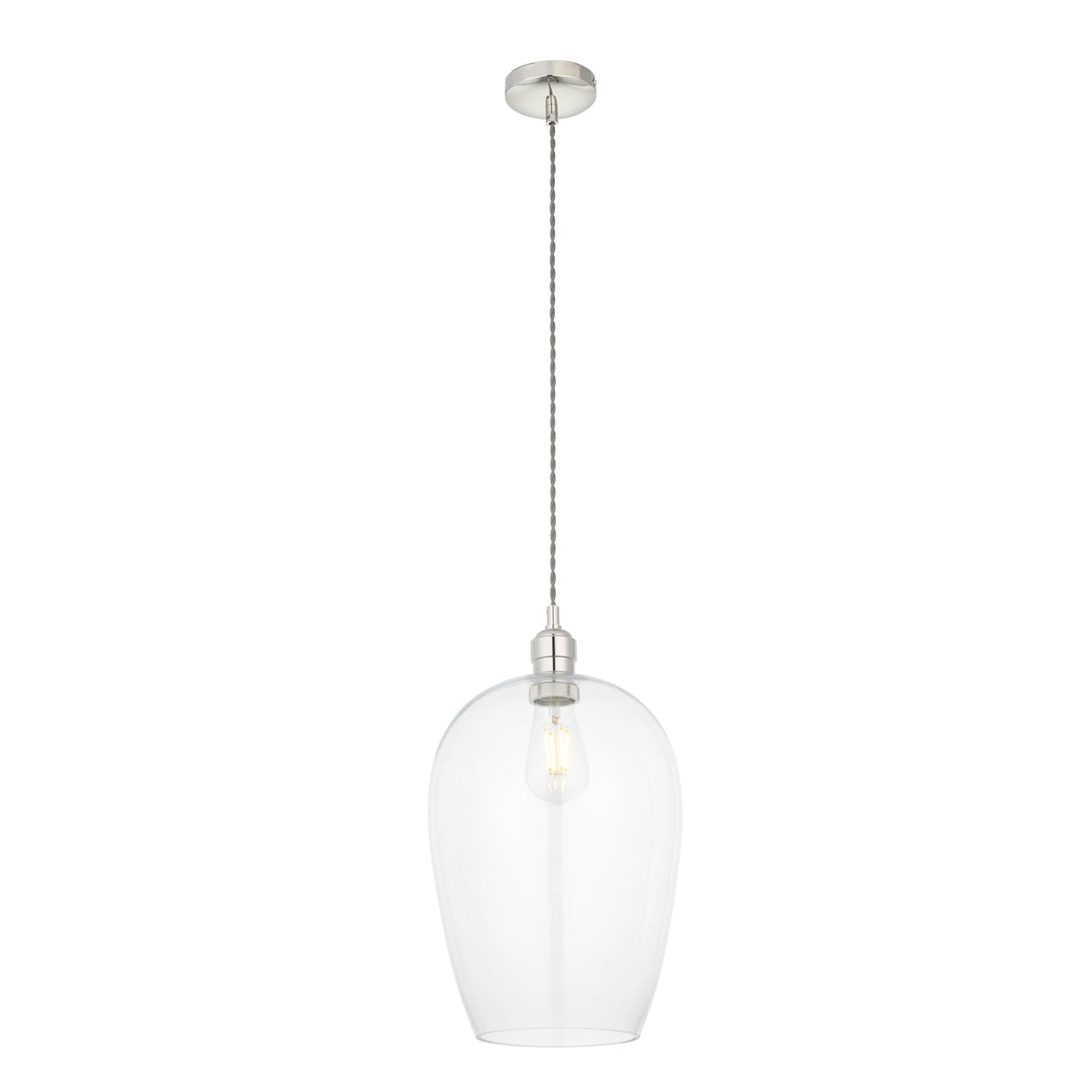 Amos Lucid Pendant Polished Nickel Large – from Amos Lighting + Home
