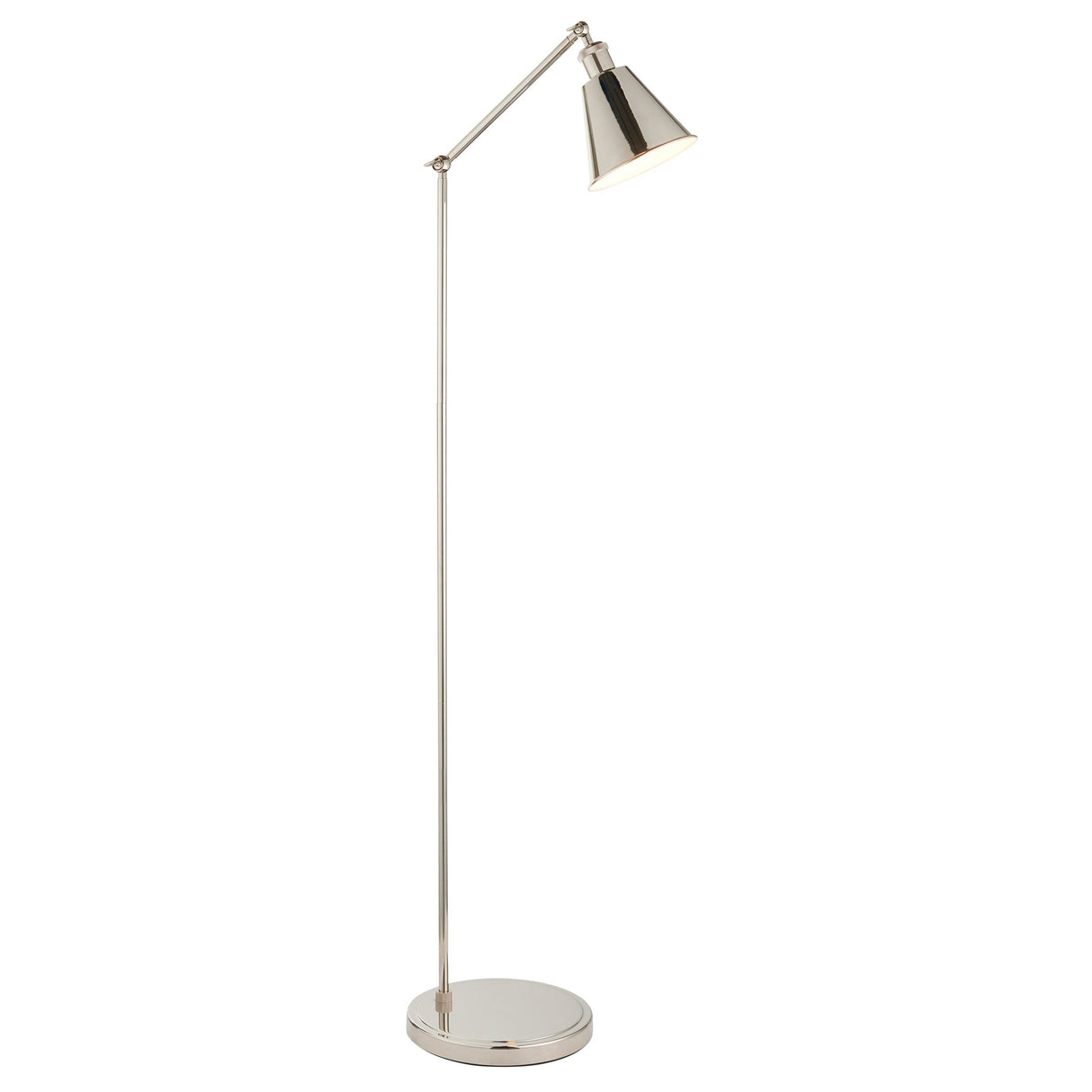Amos Maine Floor Lamp Polished Nickel – from Amos Lighting + Home