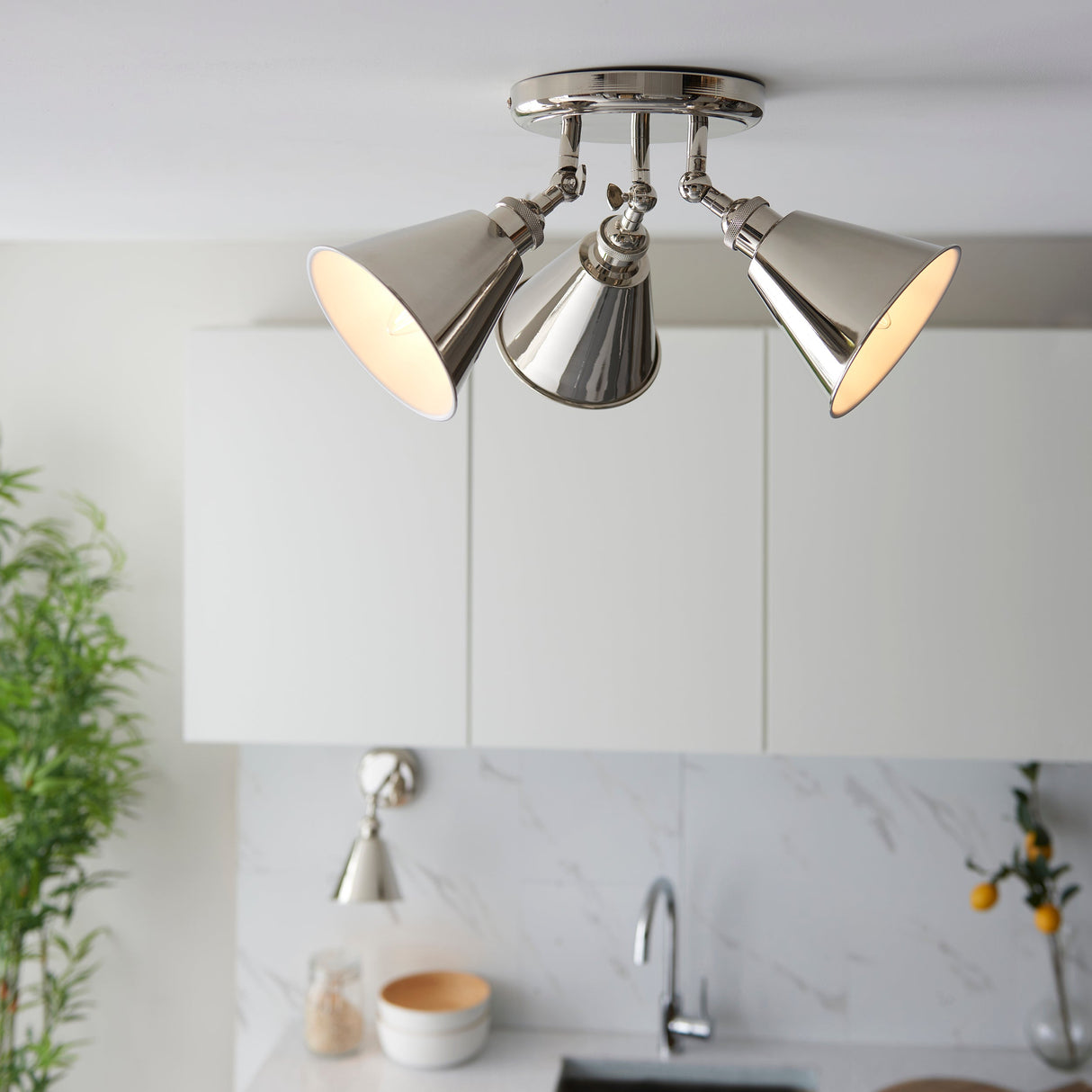 Amos Maine Spotlight Polished Nickel – from Amos Lighting + Home