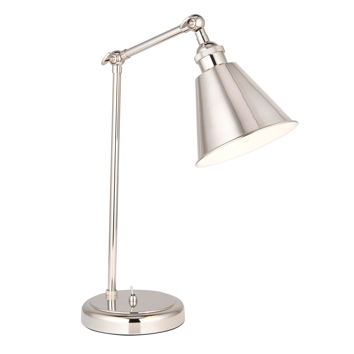 Amos Maine Table Lamp Polished Nickel – from Amos Lighting + Home