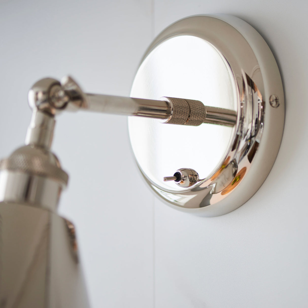 Amos Maine Wall Light Polished Nickel – from Amos Lighting + Home