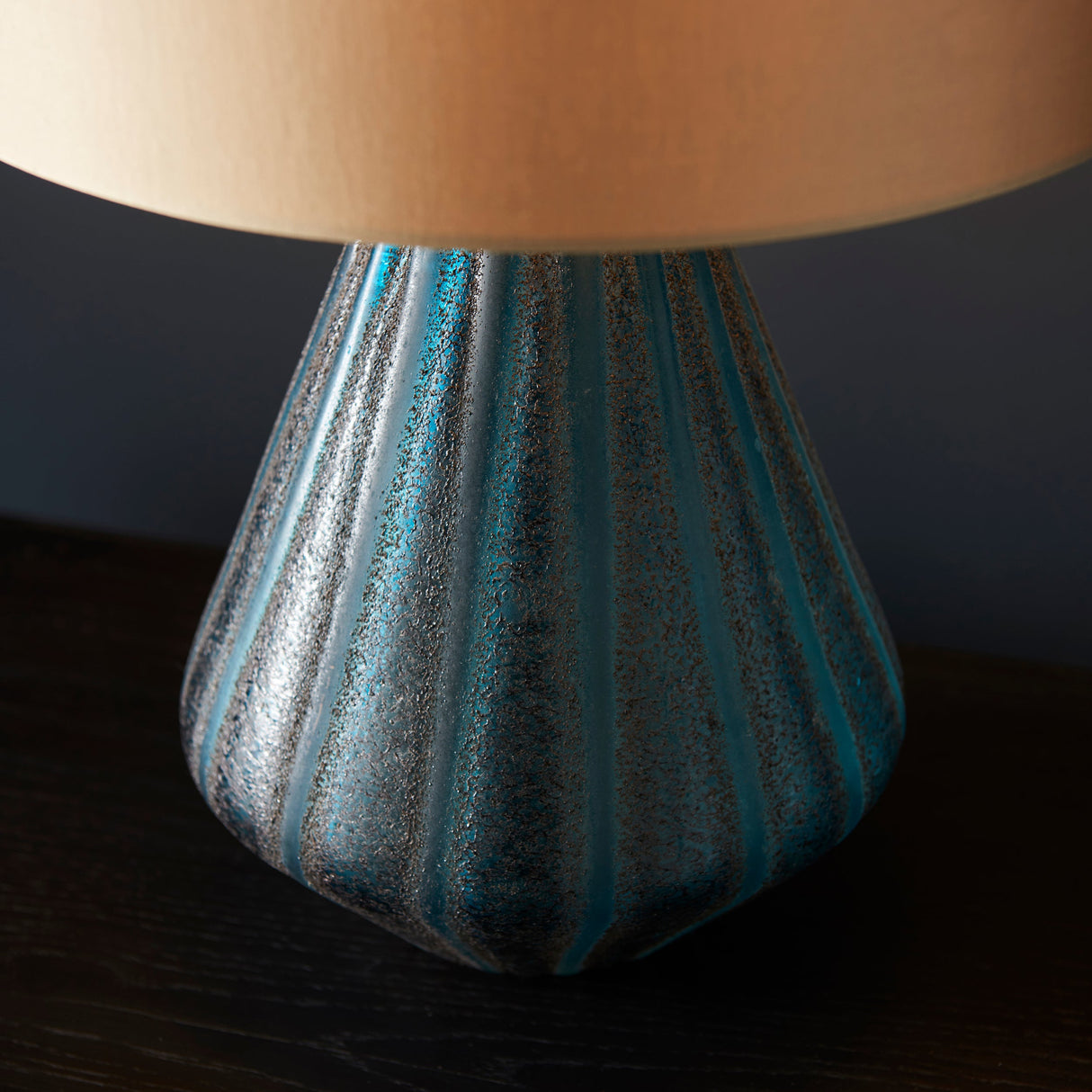 Amos Marina Turquoise Table Lamp with Gold Shade – from Amos Lighting + Home