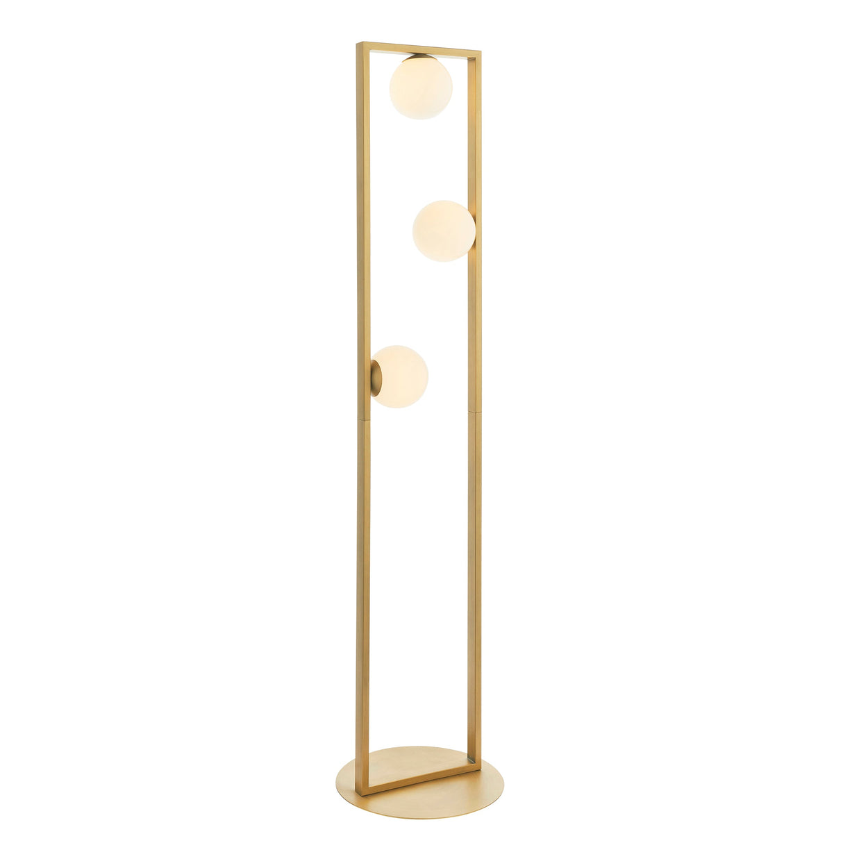 Amos Matisse Floor Lamp Brushed Gold – from Amos Lighting + Home