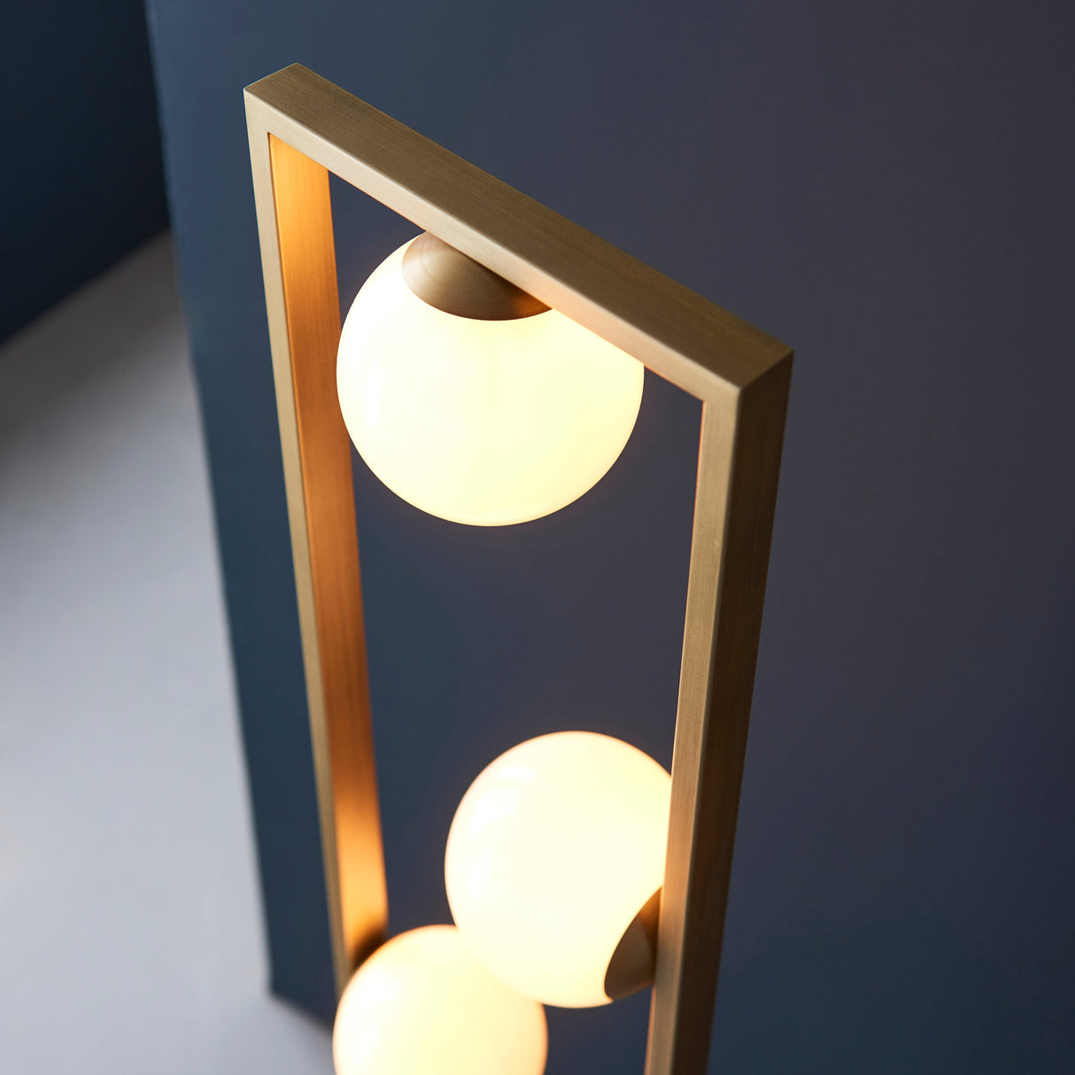 Amos Matisse Floor Lamp Brushed Gold – from Amos Lighting + Home