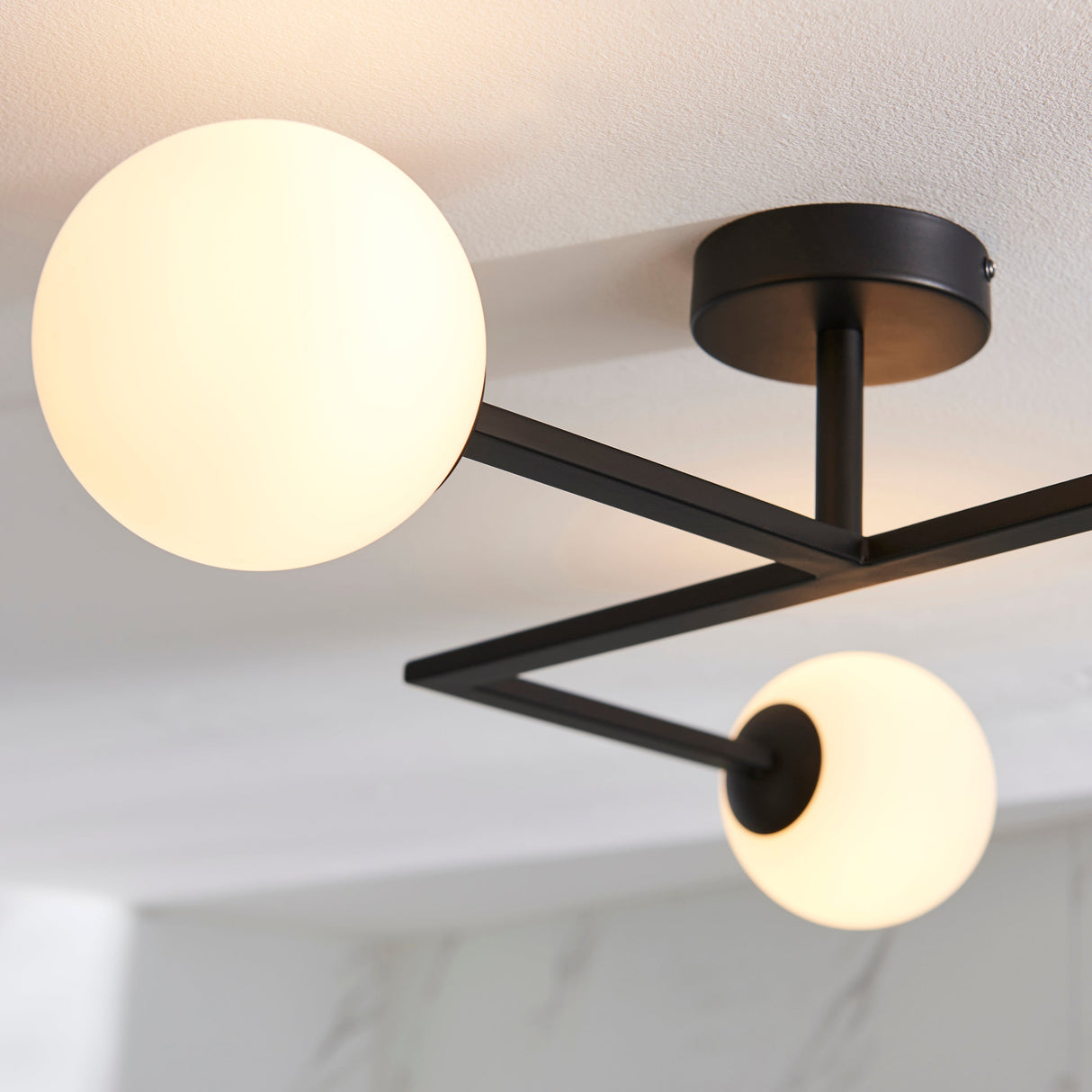 Amos Nebula Bathroom Ceiling Light Black – from Amos Lighting + Home