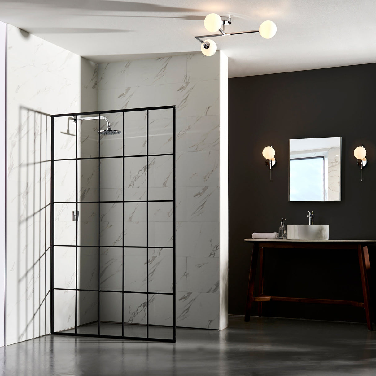 Amos Nebula Bathroom Wall Light Chrome – from Amos Lighting + Home