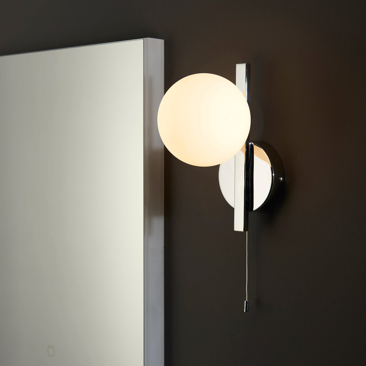 Amos Nebula Bathroom Wall Light Chrome – from Amos Lighting + Home