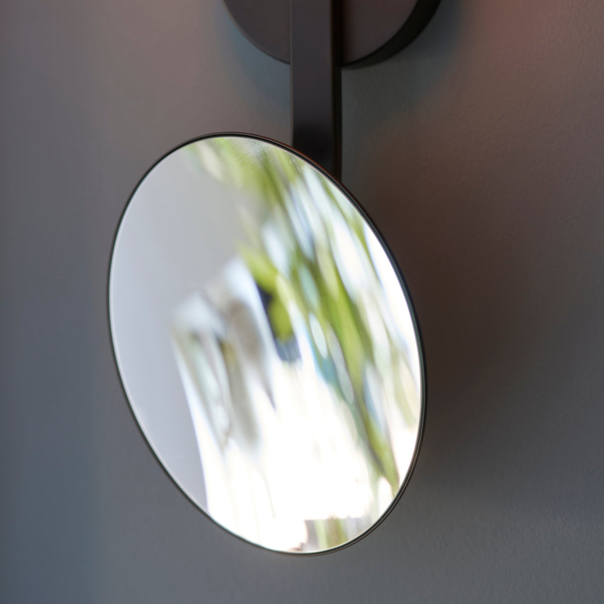 Amos Nebula Bathroom Wall Light with Mirror Black black – from Amos Lighting + Home