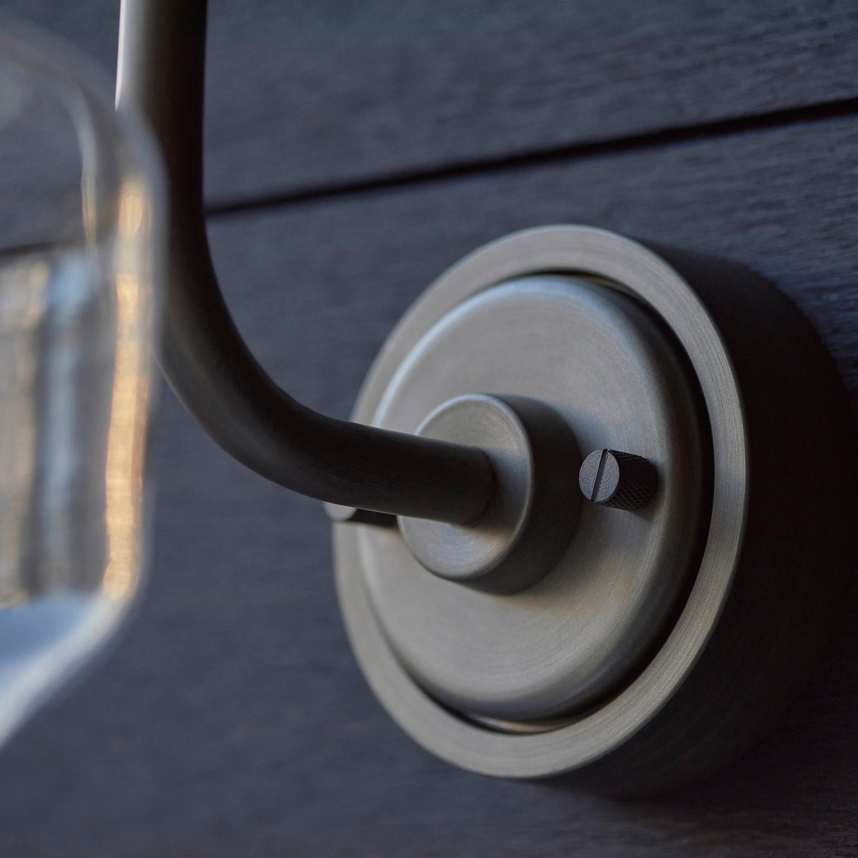 Amos Neptune Outdoor Wall Light Brushed Silver – from Amos Lighting + Home