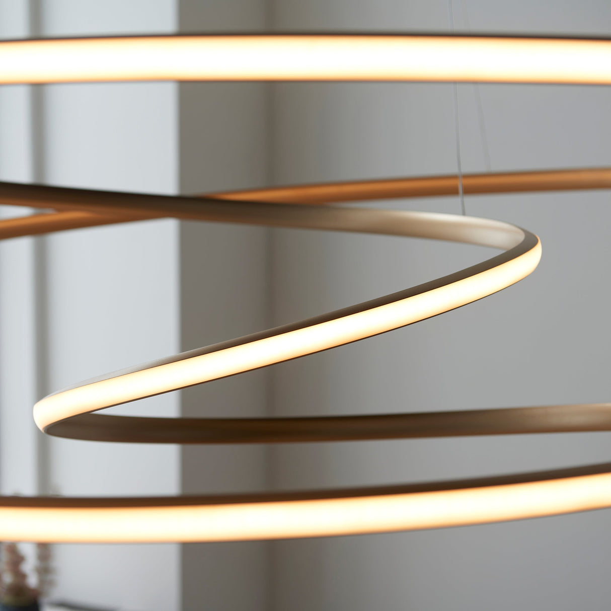 Amos Olympia B Satin Gold LED Pendant – from Amos Lighting + Home