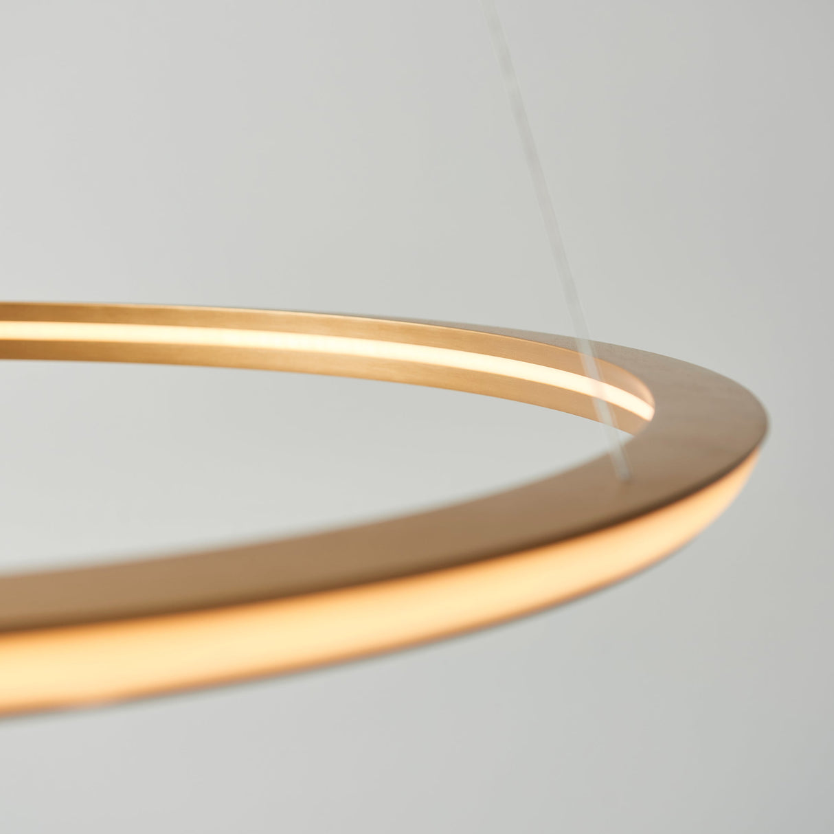 Amos Olympia D Satin Gold LED Pendant – from Amos Lighting + Home