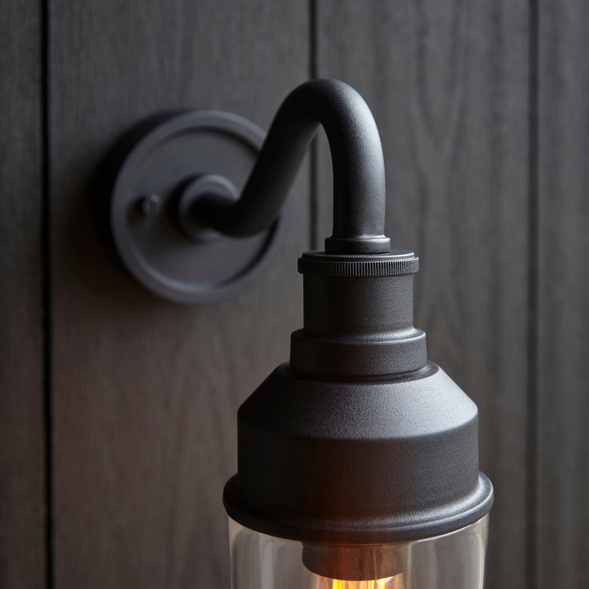 Amos Oshun Outdoor Wall Light Matt Black – from Amos Lighting + Home