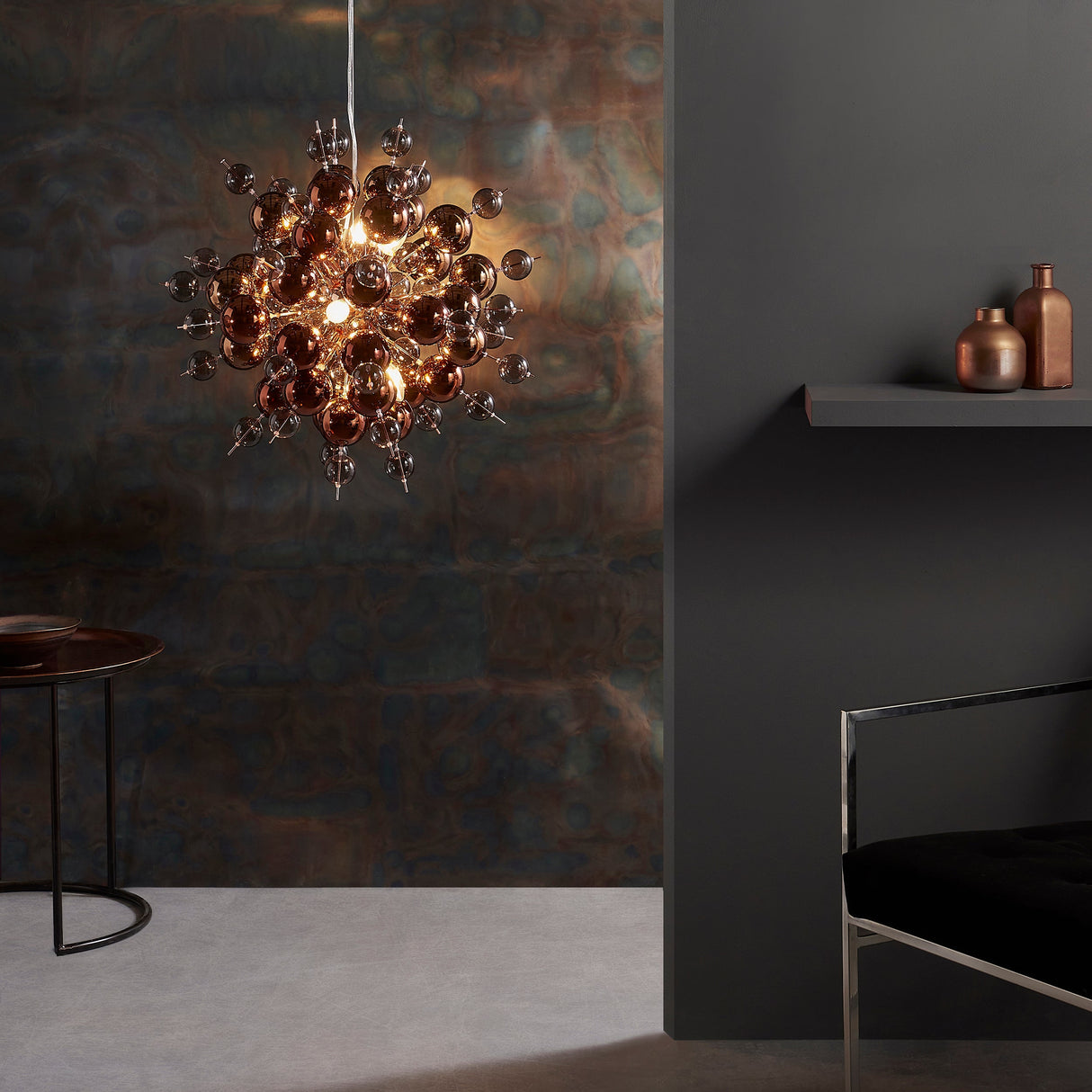 Amos Ossington Chandelier Copper – from Amos Lighting + Home