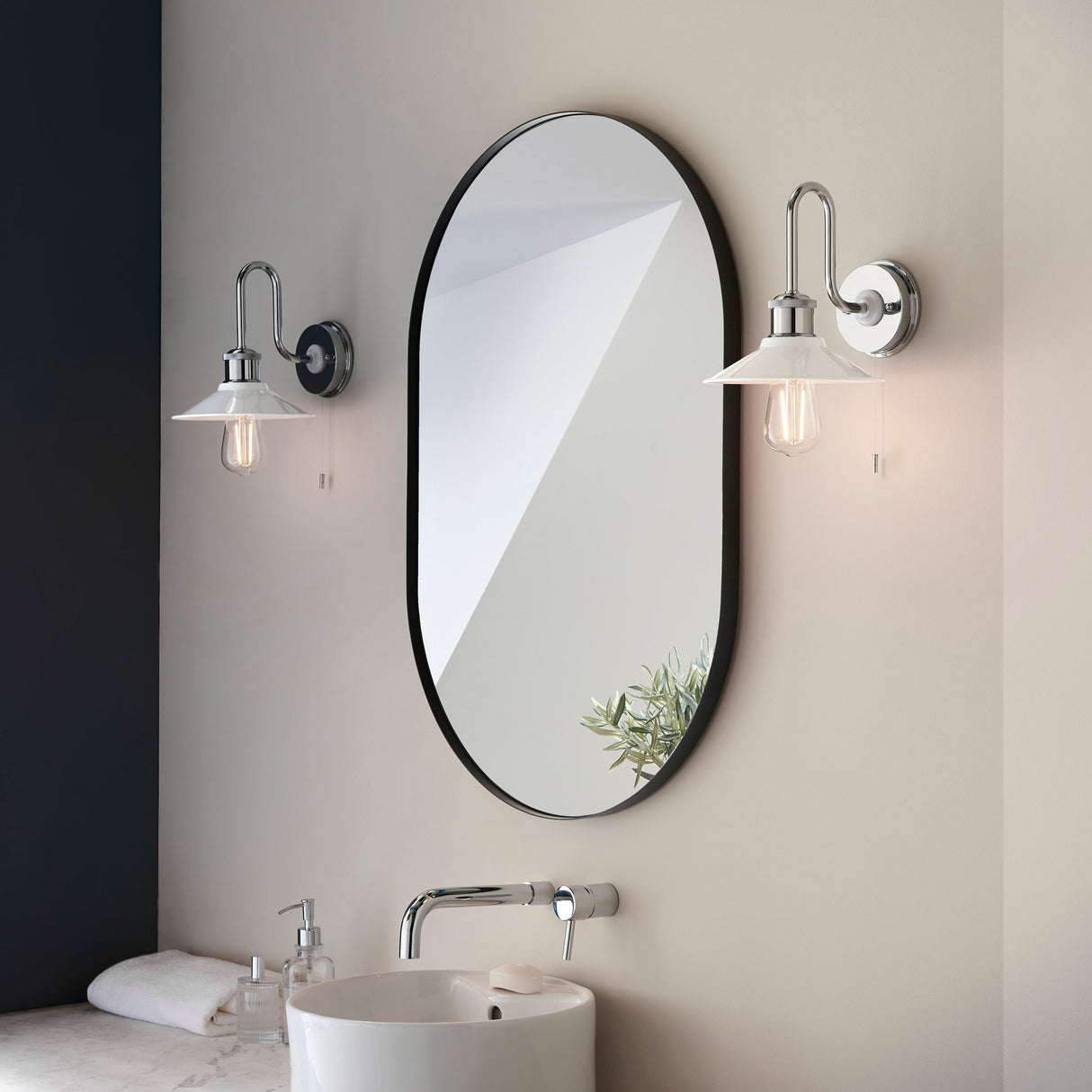 Amos Panama Bathroom Wall Light – from Amos Lighting + Home