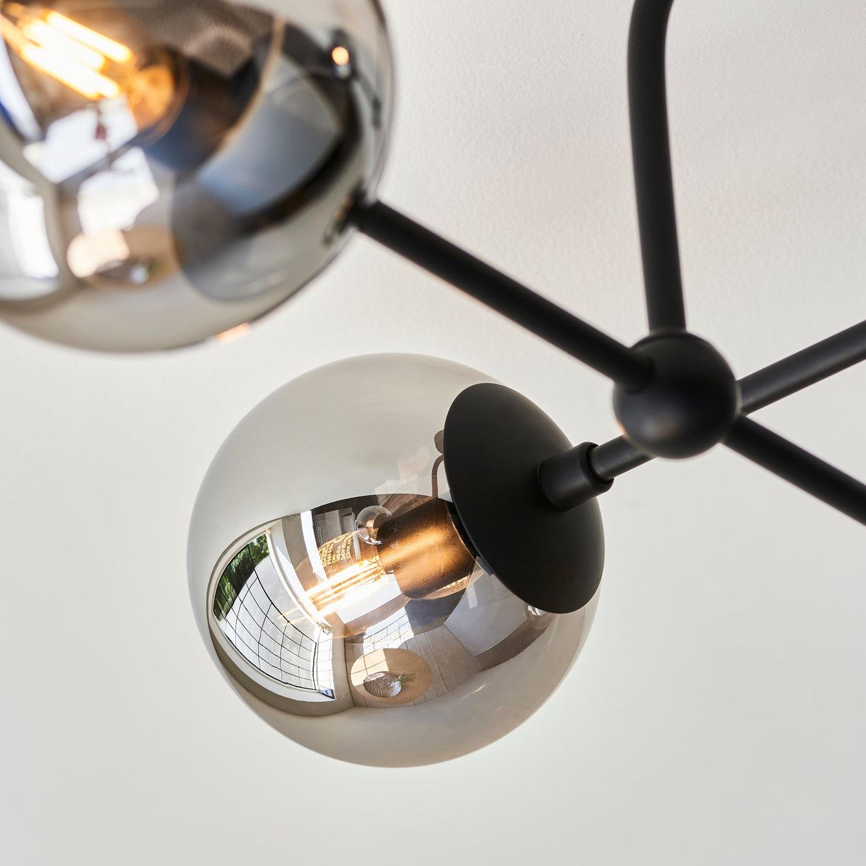 Amos Penthouse Flush Ceiling Light Black – from Amos Lighting + Home