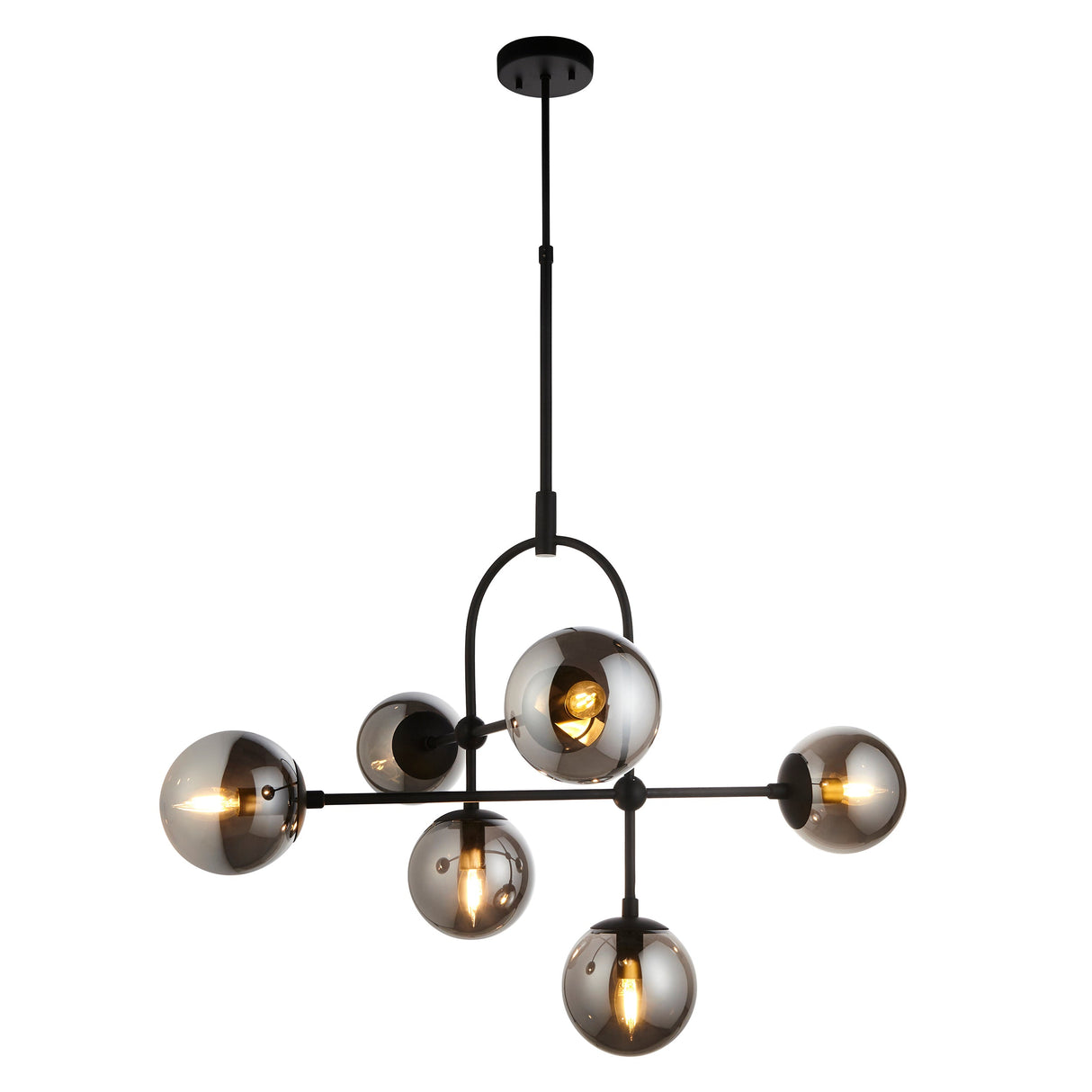 Amos Penthouse Pendant Chandelier Black – from Amos Lighting + Home