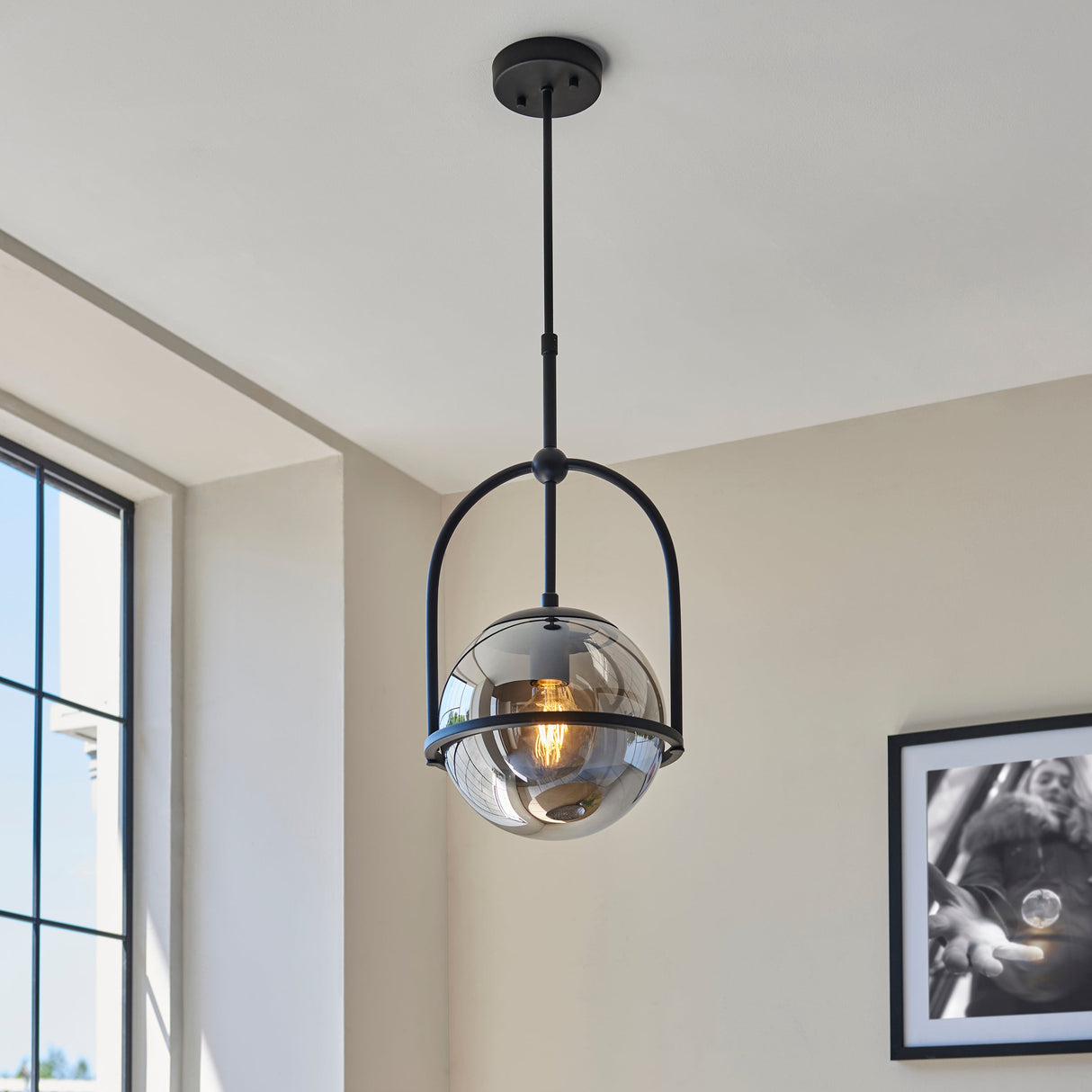 Amos Penthouse Single Pendant Black – from Amos Lighting + Home