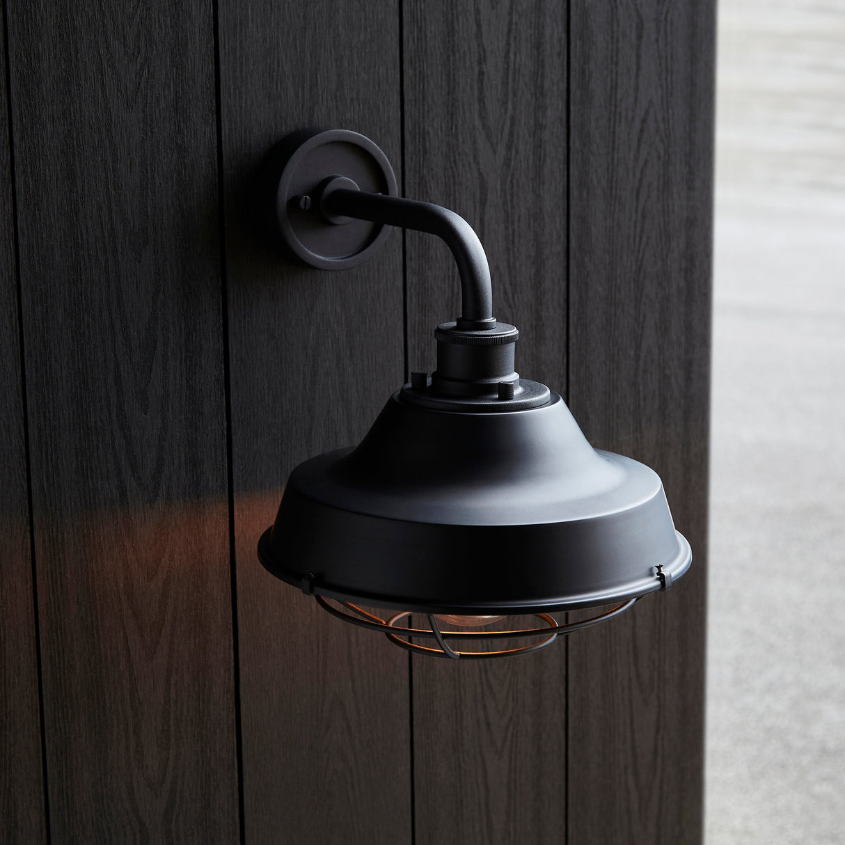 Amos Pontus Outdoor Wall Light Textured Black – from Amos Lighting + Home