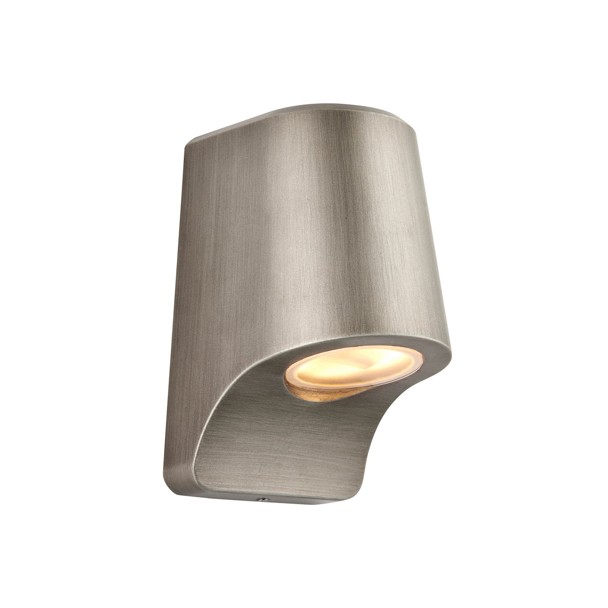 Amos Poseidon Outdoor Wall Light Brushed Silver – from Amos Lighting + Home
