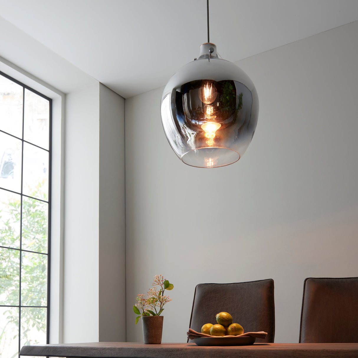 Amos Quicklsilver Pendant Chrome – from Amos Lighting + Home