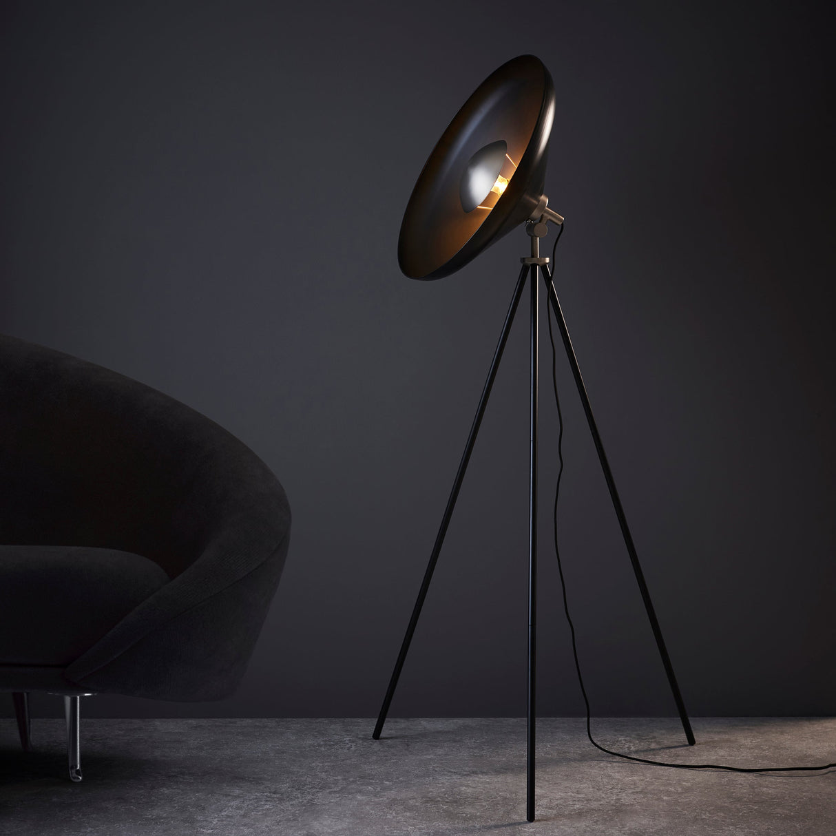 Amos Rooftop Floor Lamp Matt Black – from Amos Lighting + Home