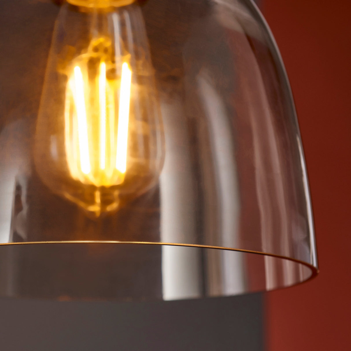 Amos Soho Pendant Smokey Grey Tinted Glass – from Amos Lighting + Home