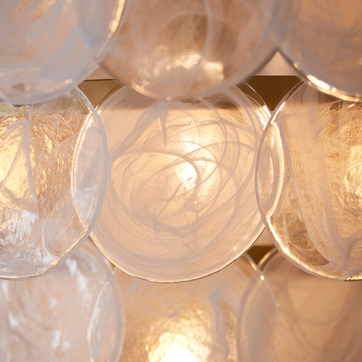 Amos Southgate Chandelier Antique Gold & White – from Amos Lighting + Home