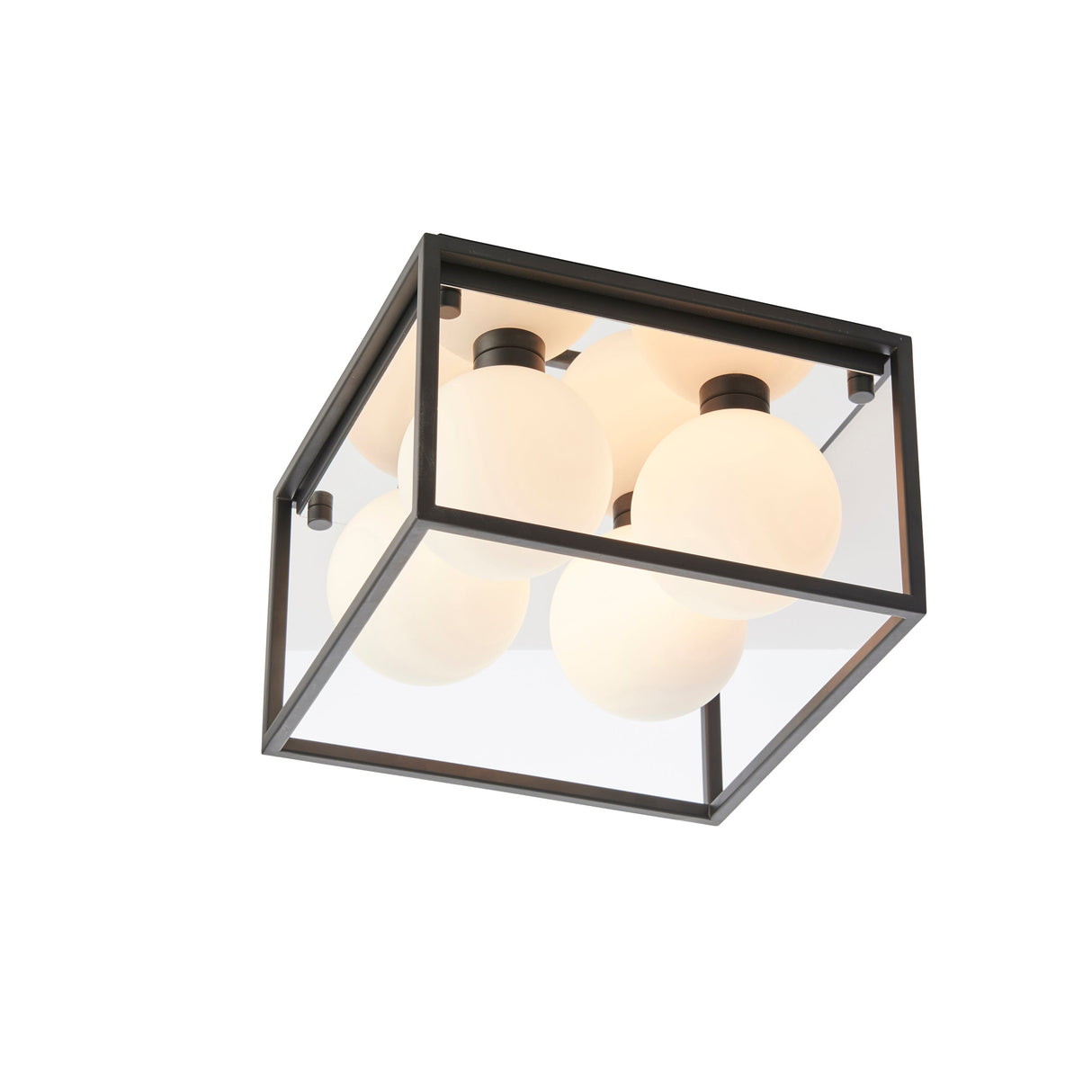 Amos Triton 4 Bathroom Ceiling Light Matt Black – from Amos Lighting + Home