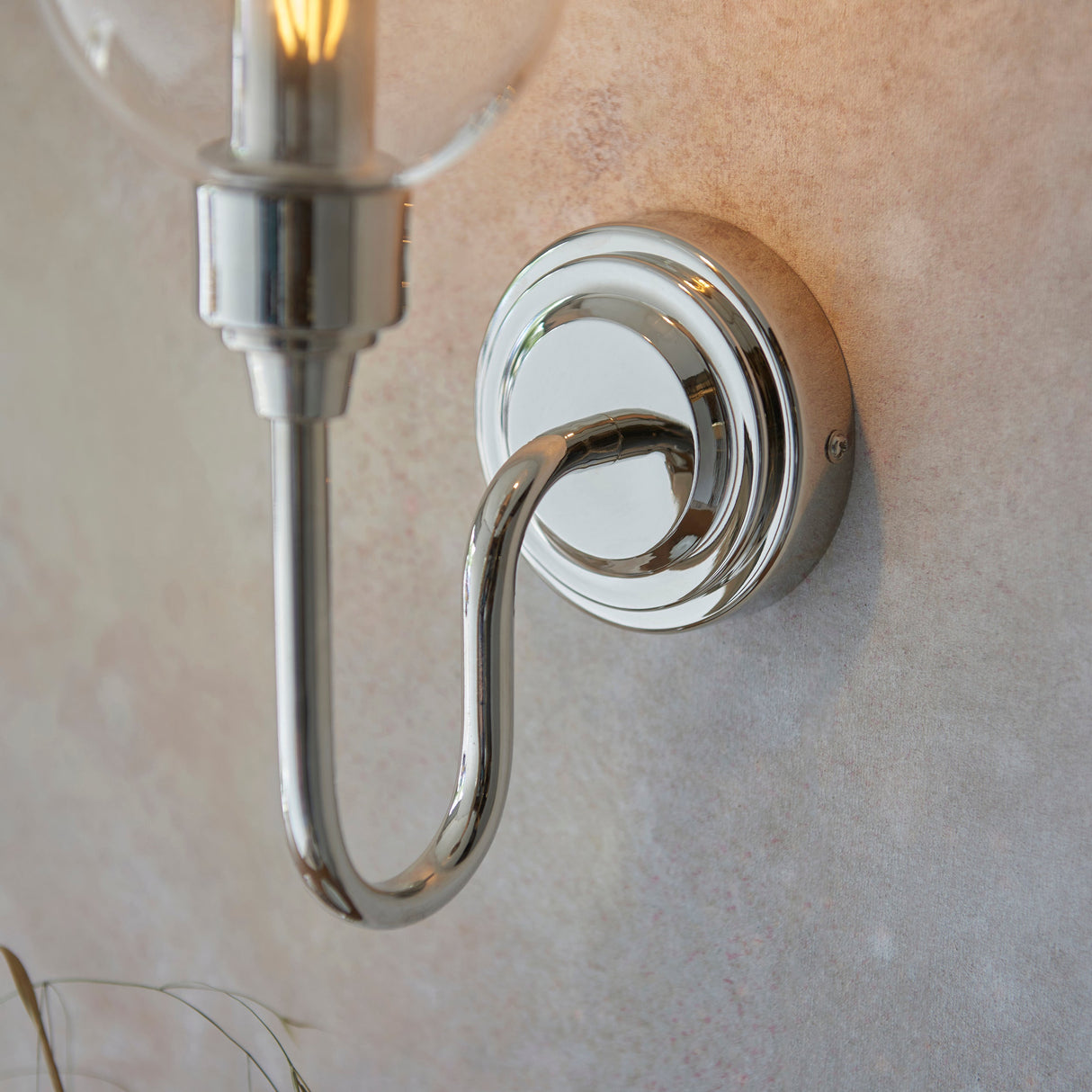 Amos Turret Single Wall Light Polished Nickel – from Amos Lighting + Home