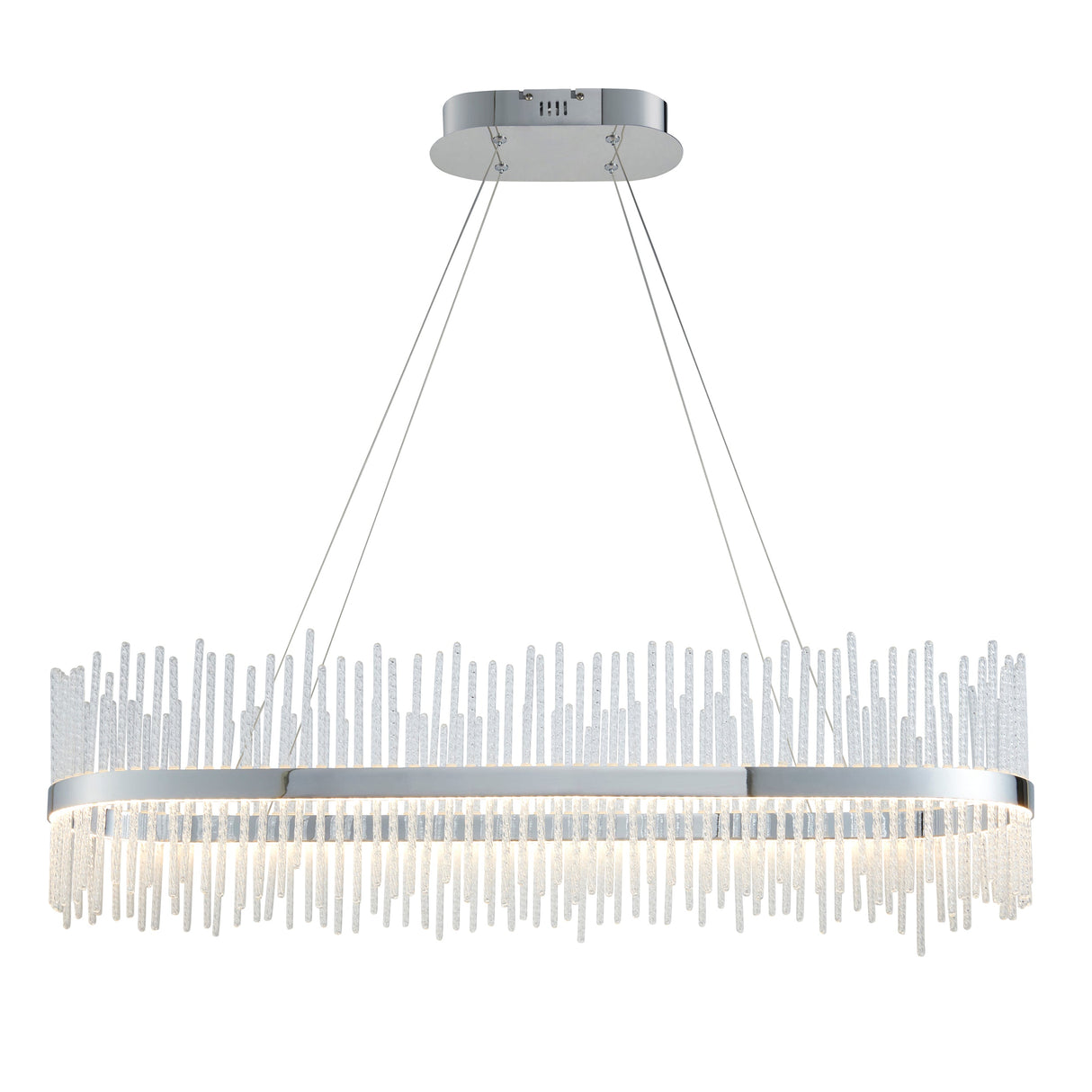 Amos Vanburgh Bar Chandelier Chrome – from Amos Lighting + Home