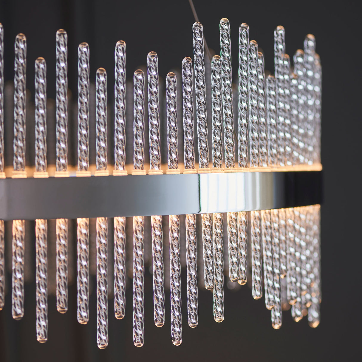 Amos Vanburgh Medium Pendant Chandelier Chrome – from Amos Lighting + Home