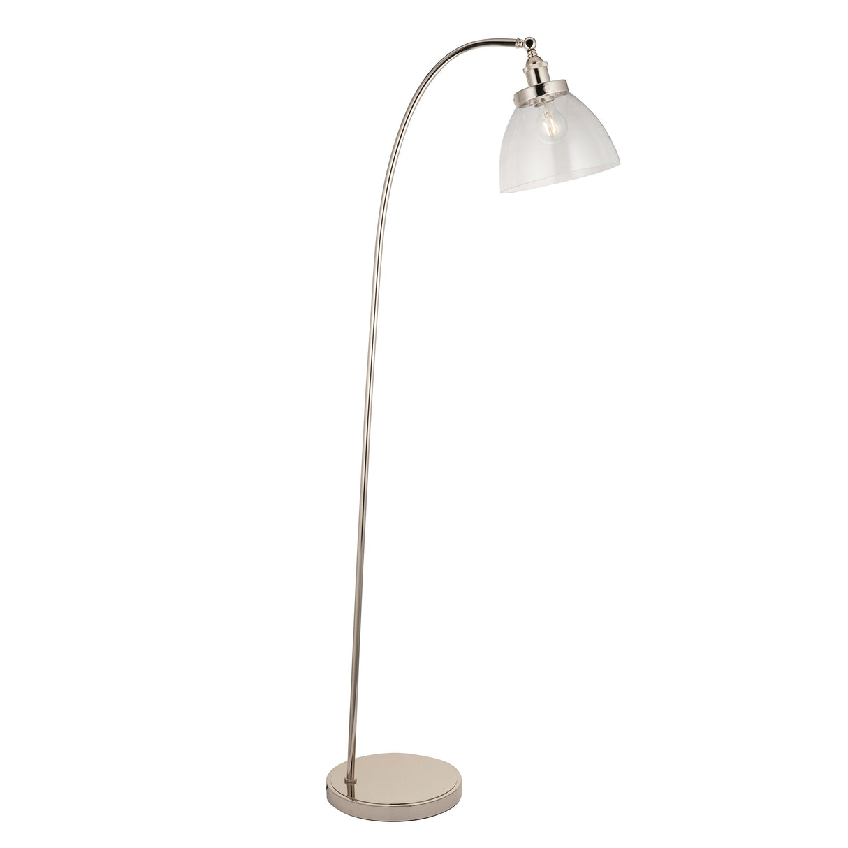 Amos Vermont Floor Lamp Polished Nickel – from Amos Lighting + Home