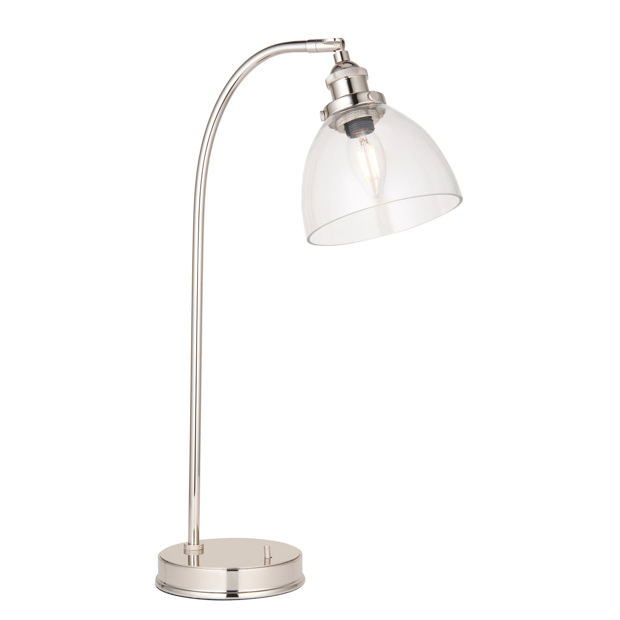 Amos Vermont Table Lamp Polished Nickel – from Amos Lighting + Home