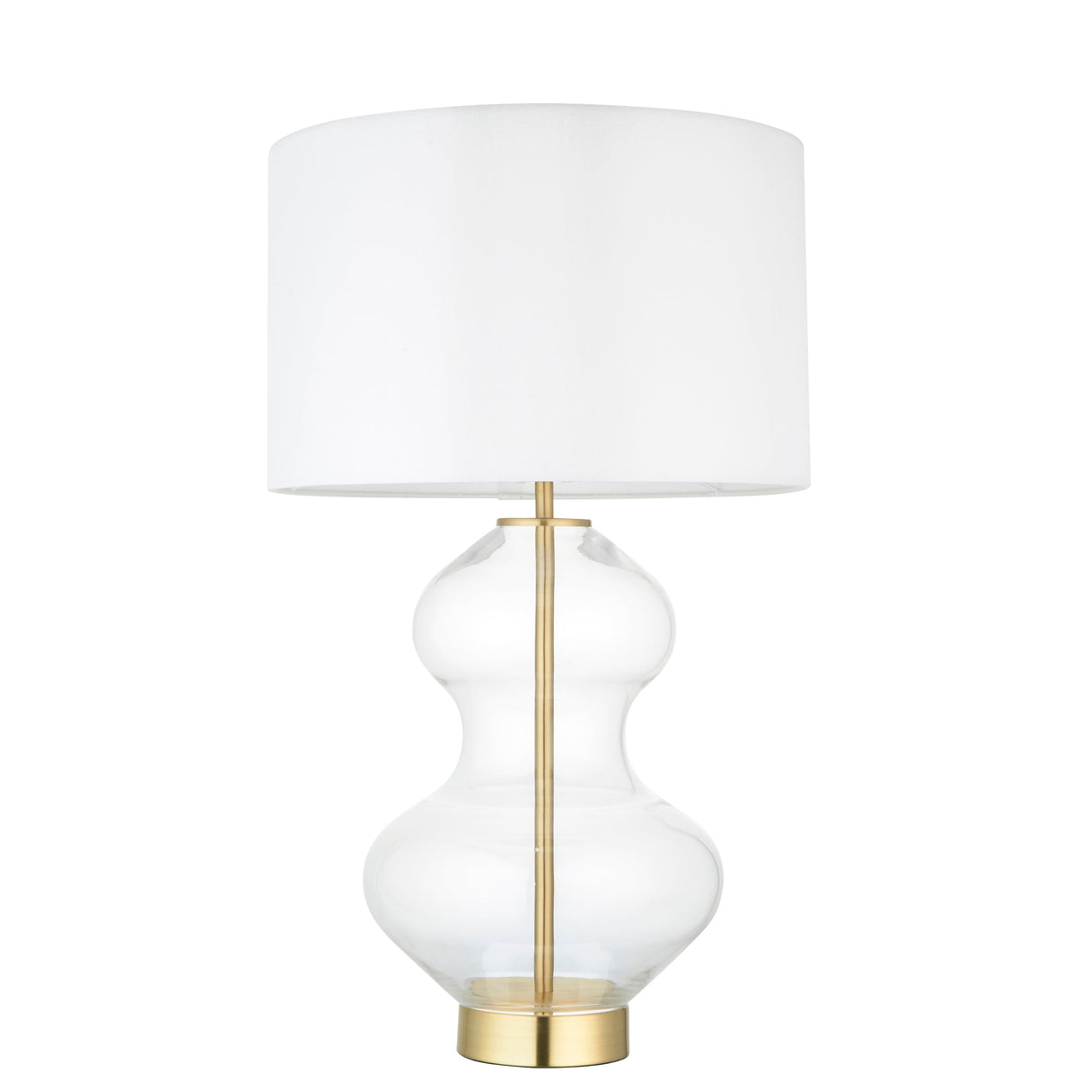 Amos Waist Table Lamp Clear Glass with Shade – from Amos Lighting + Home
