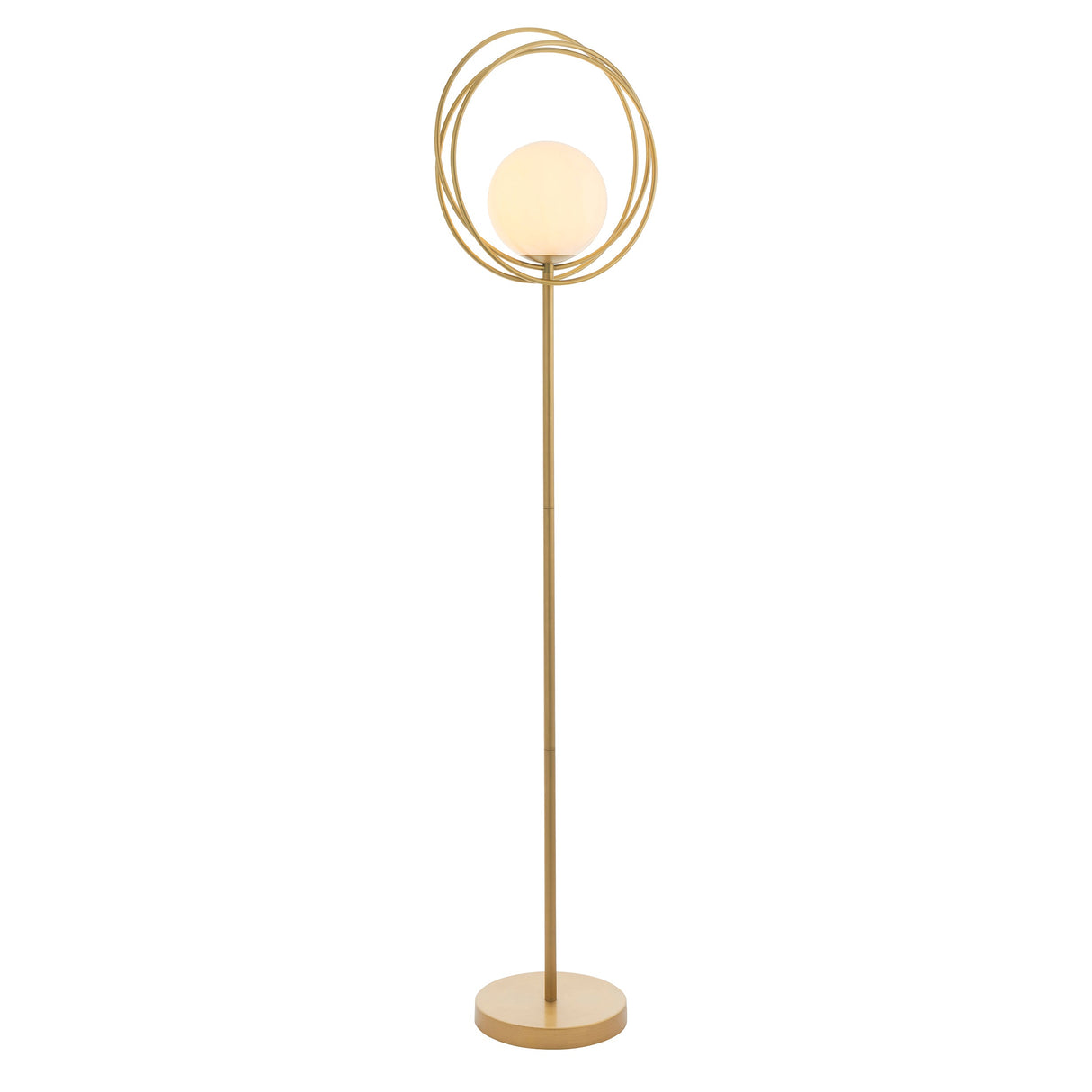 Amos Warhol Floor Lamp Brushed Gold – from Amos Lighting + Home