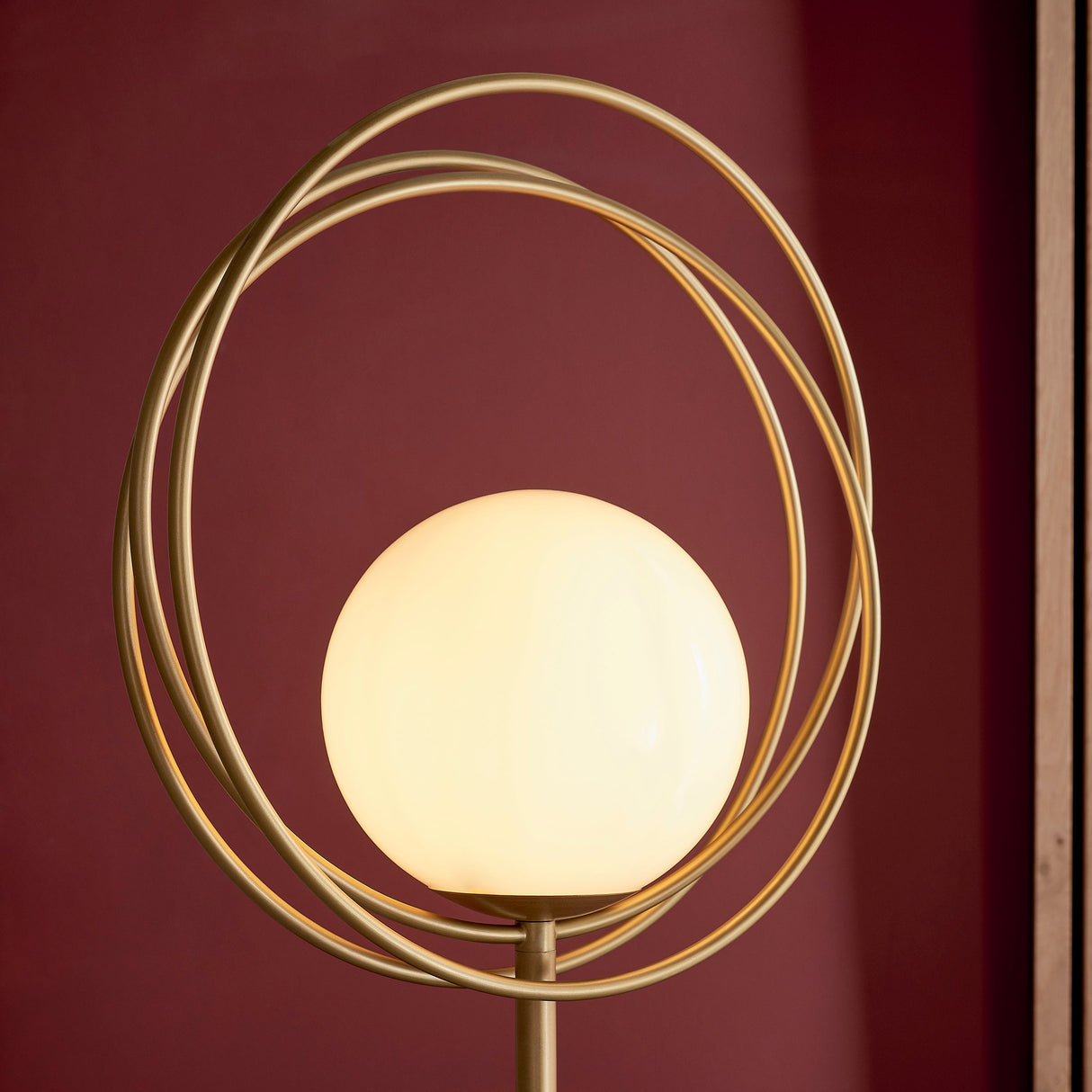 Amos Warhol Floor Lamp Brushed Gold – from Amos Lighting + Home