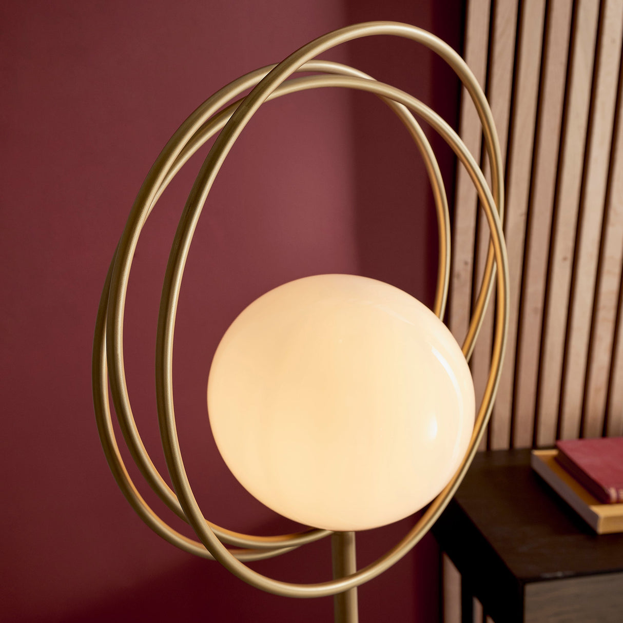 Amos Warhol Floor Lamp Brushed Gold – from Amos Lighting + Home