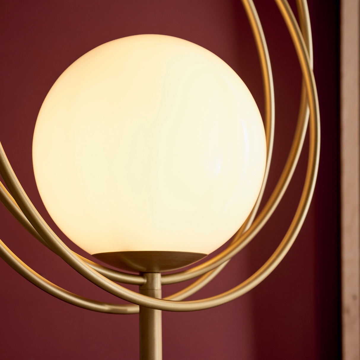 Amos Warhol Floor Lamp Brushed Gold – from Amos Lighting + Home