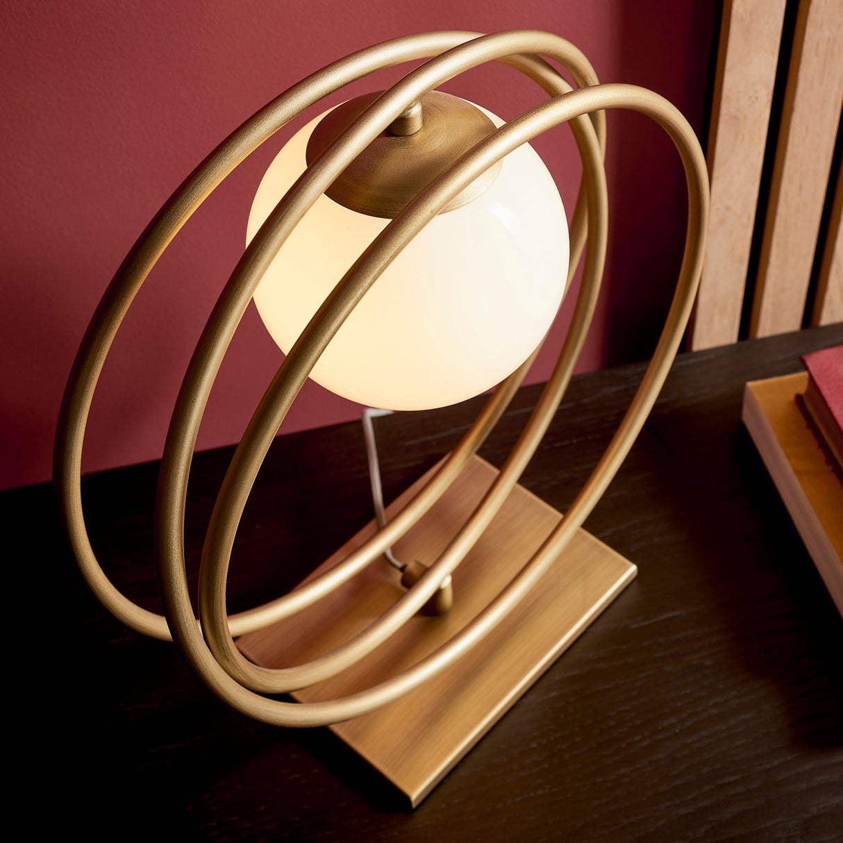 Amos Warhol Table Lamp Brushed Gold – from Amos Lighting + Home