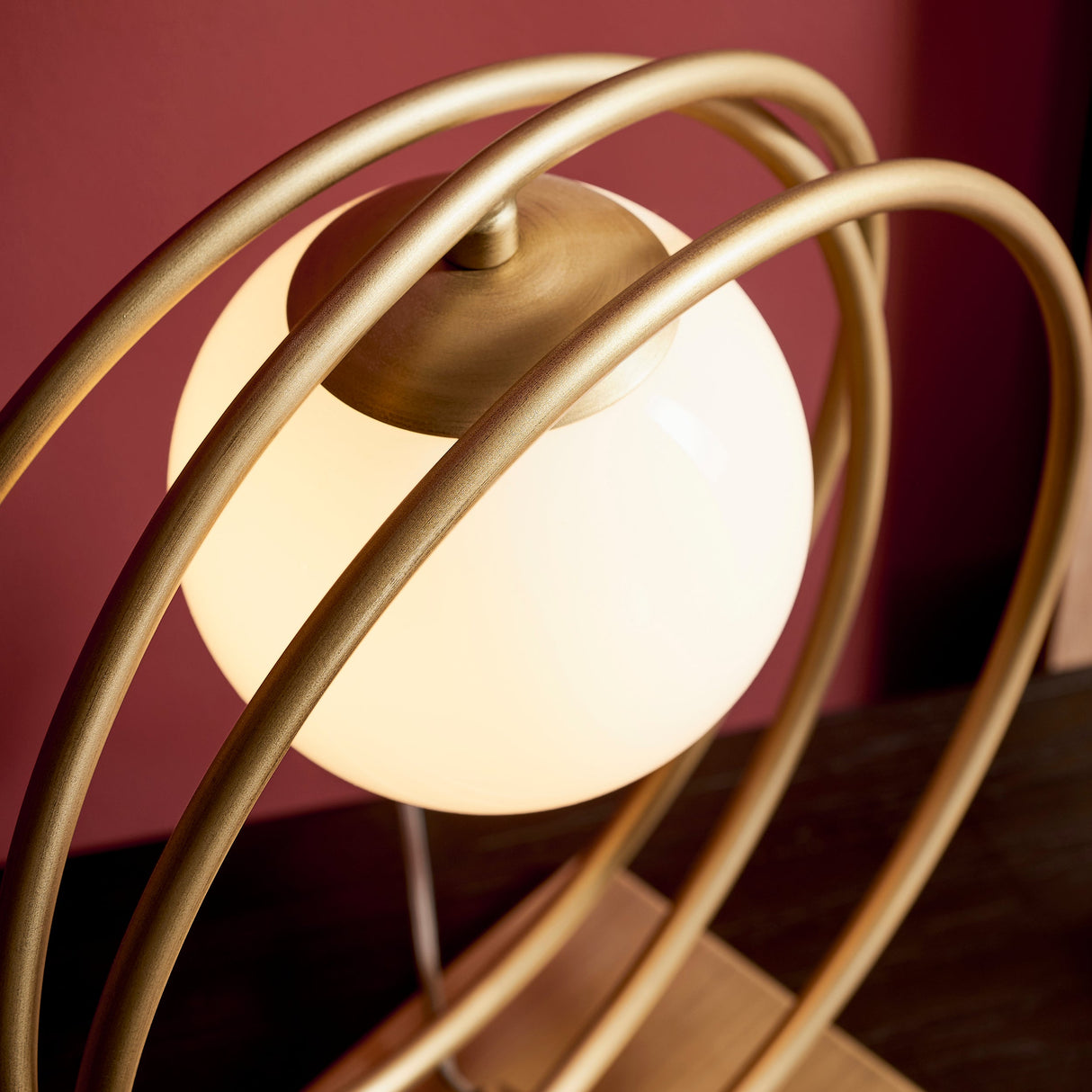 Amos Warhol Table Lamp Brushed Gold – from Amos Lighting + Home