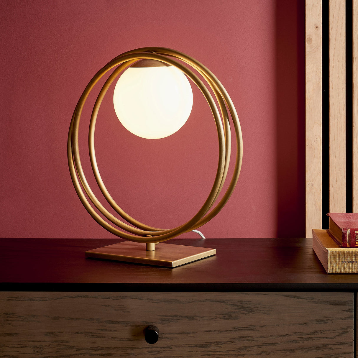 Amos Warhol Table Lamp Brushed Gold – from Amos Lighting + Home